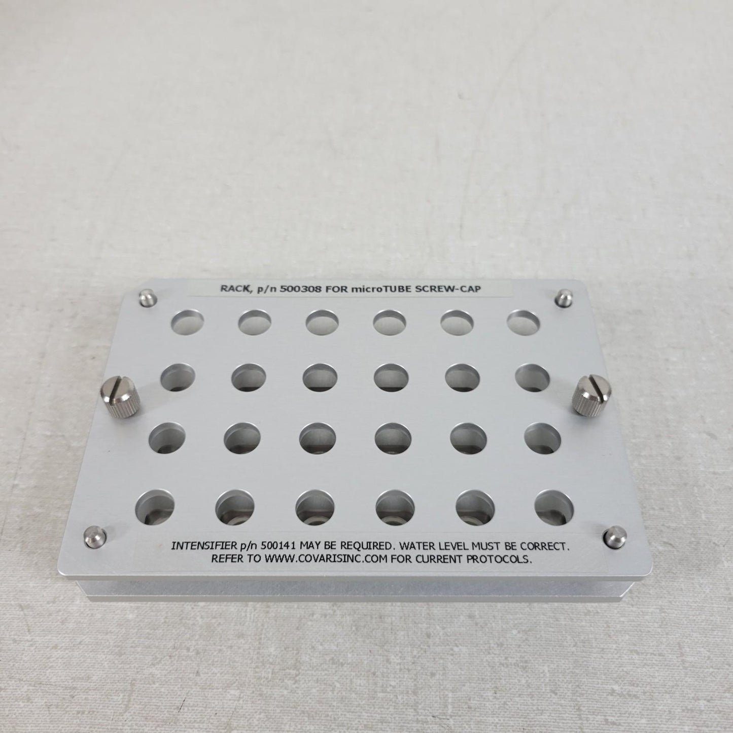 Covaris 500308 24 Place Rack For microTUBE Screw-Cap Vials Ultrasonicator Sonics