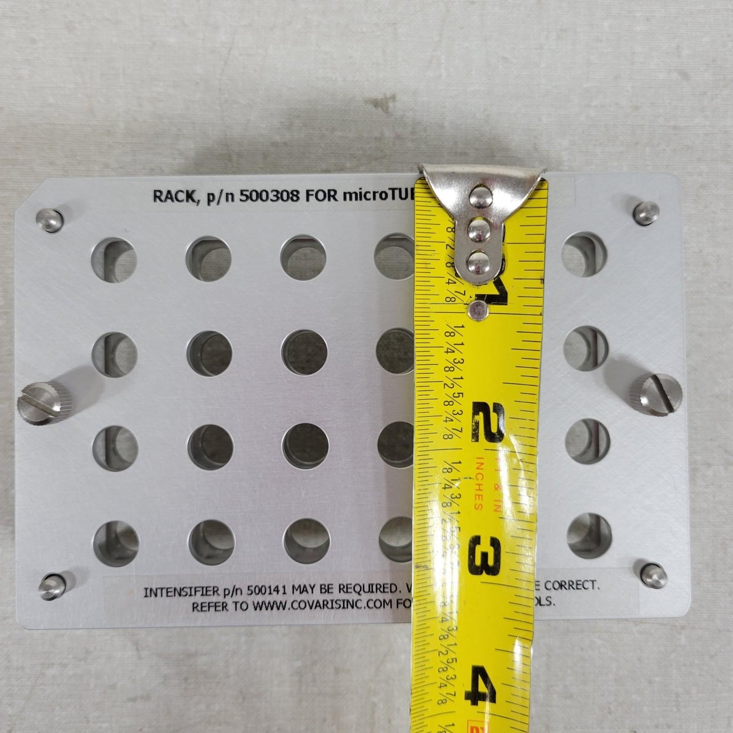 Covaris 500308 24 Place Rack For microTUBE Screw-Cap Vials Ultrasonicator Sonics