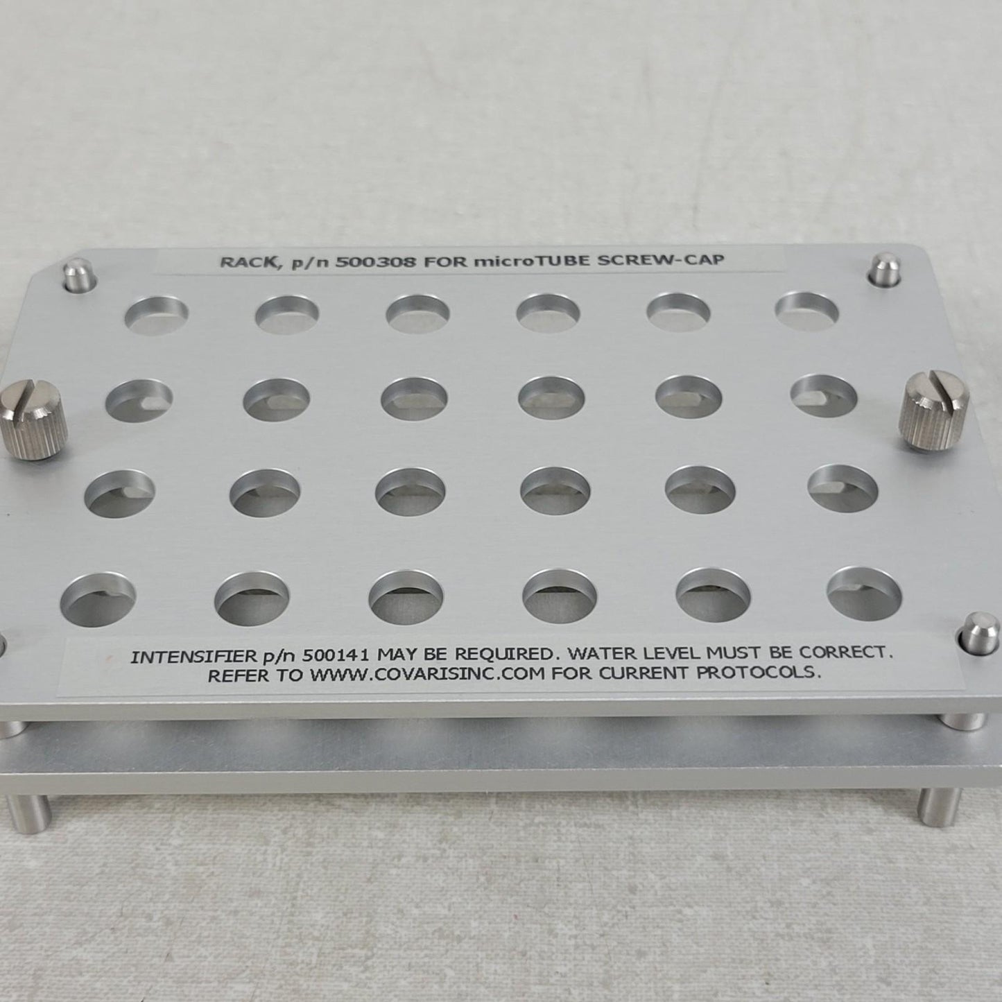 Covaris 500308 24 Place Rack For microTUBE Screw-Cap Vials Ultrasonicator Sonics