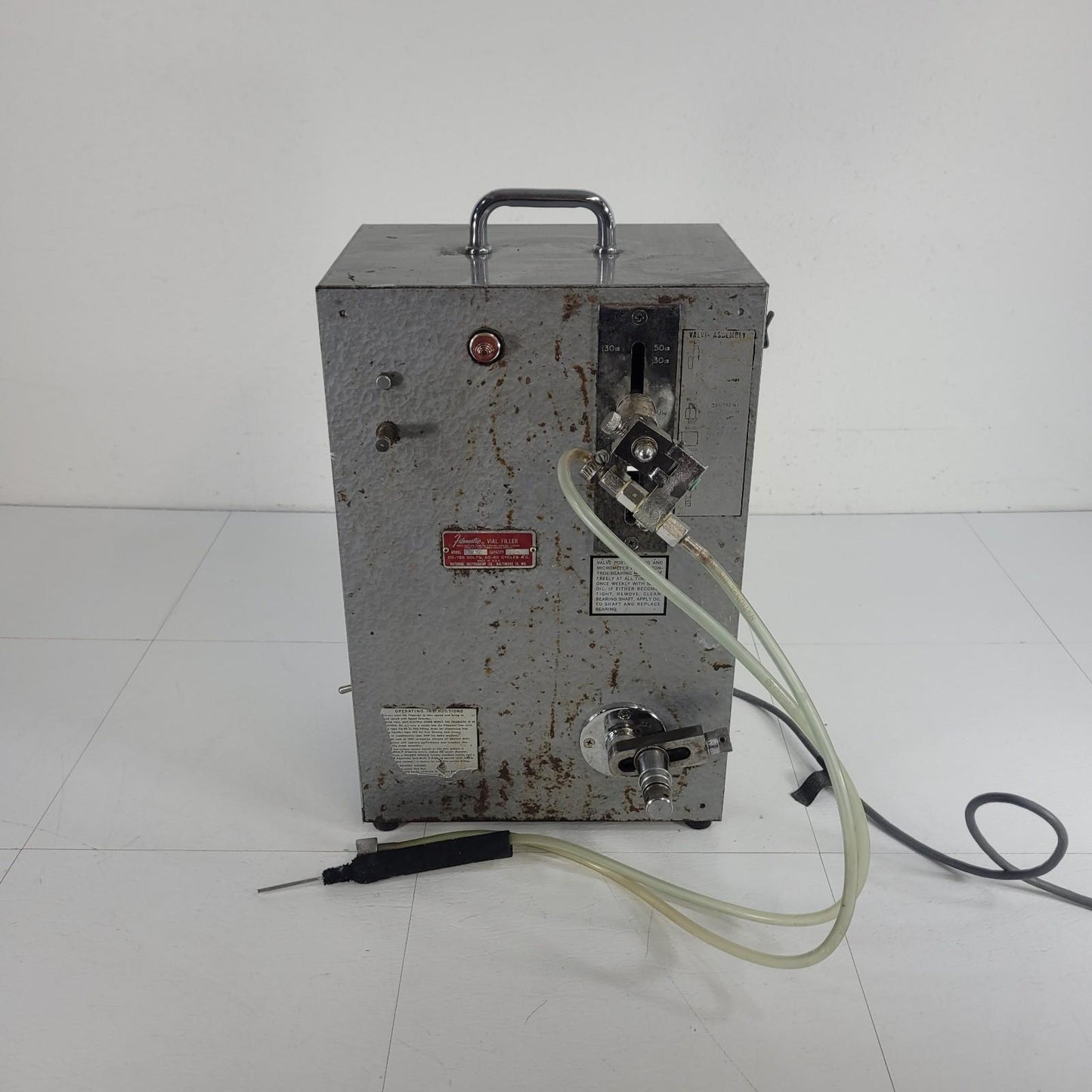 Filamatic AB Electric Automatic Vial Filler 50cc Max Capacity Benchtop Nozzle