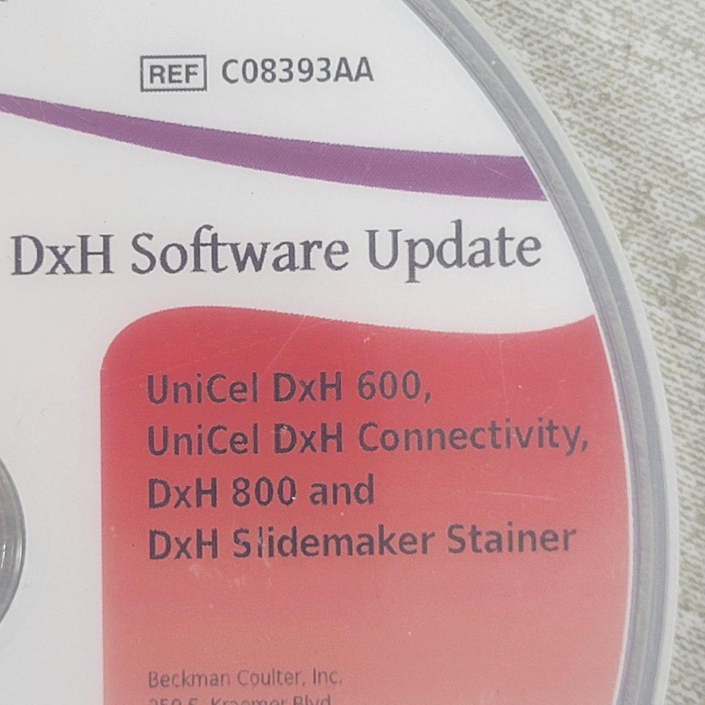 Beckman Coulter UniCel DxH 600 Connectivity DxH 800 DxH Slidemaker Stainer Disk