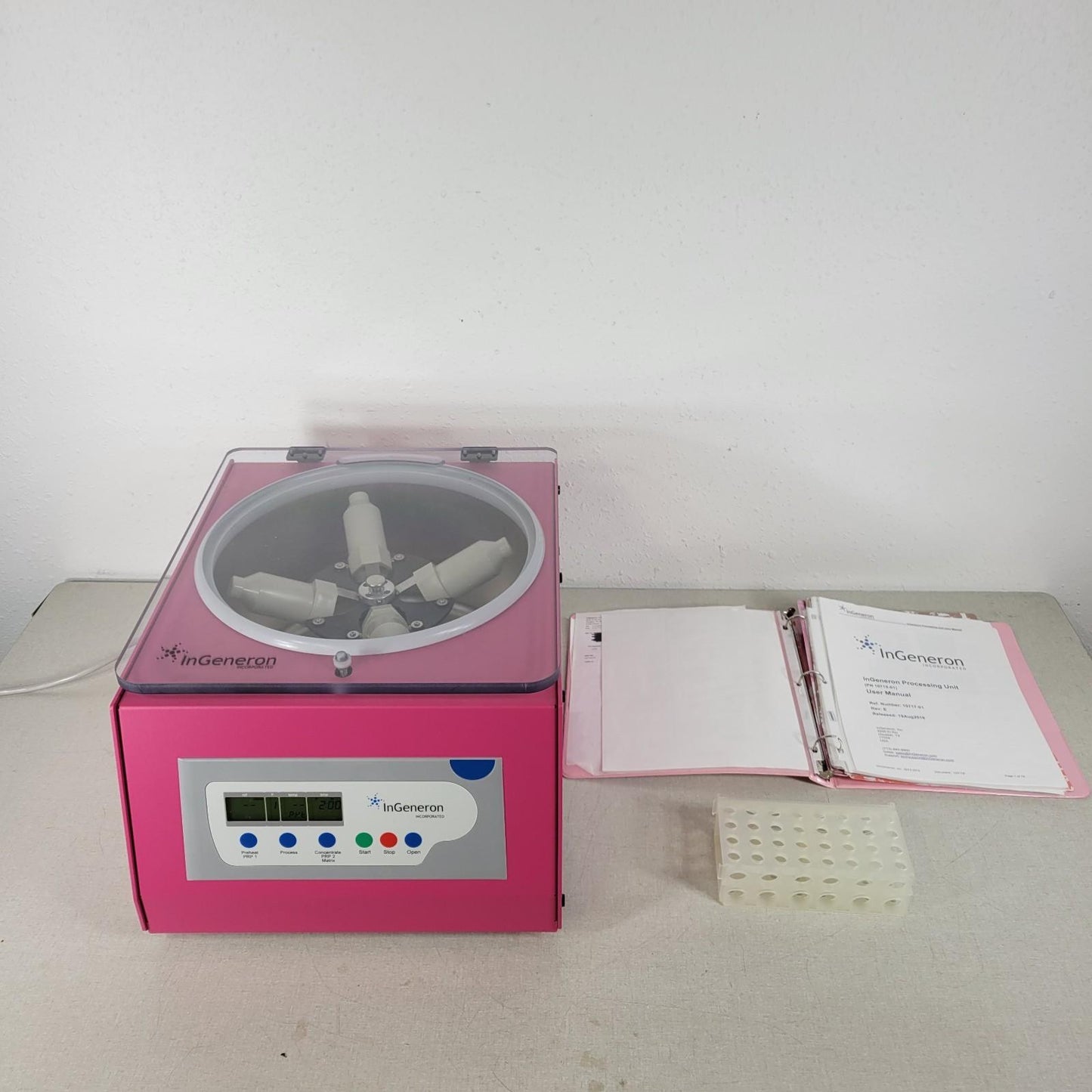 InGeneron 10715-01 Heatable Centrifuge Tissue PRP Processing System w/ Manual
