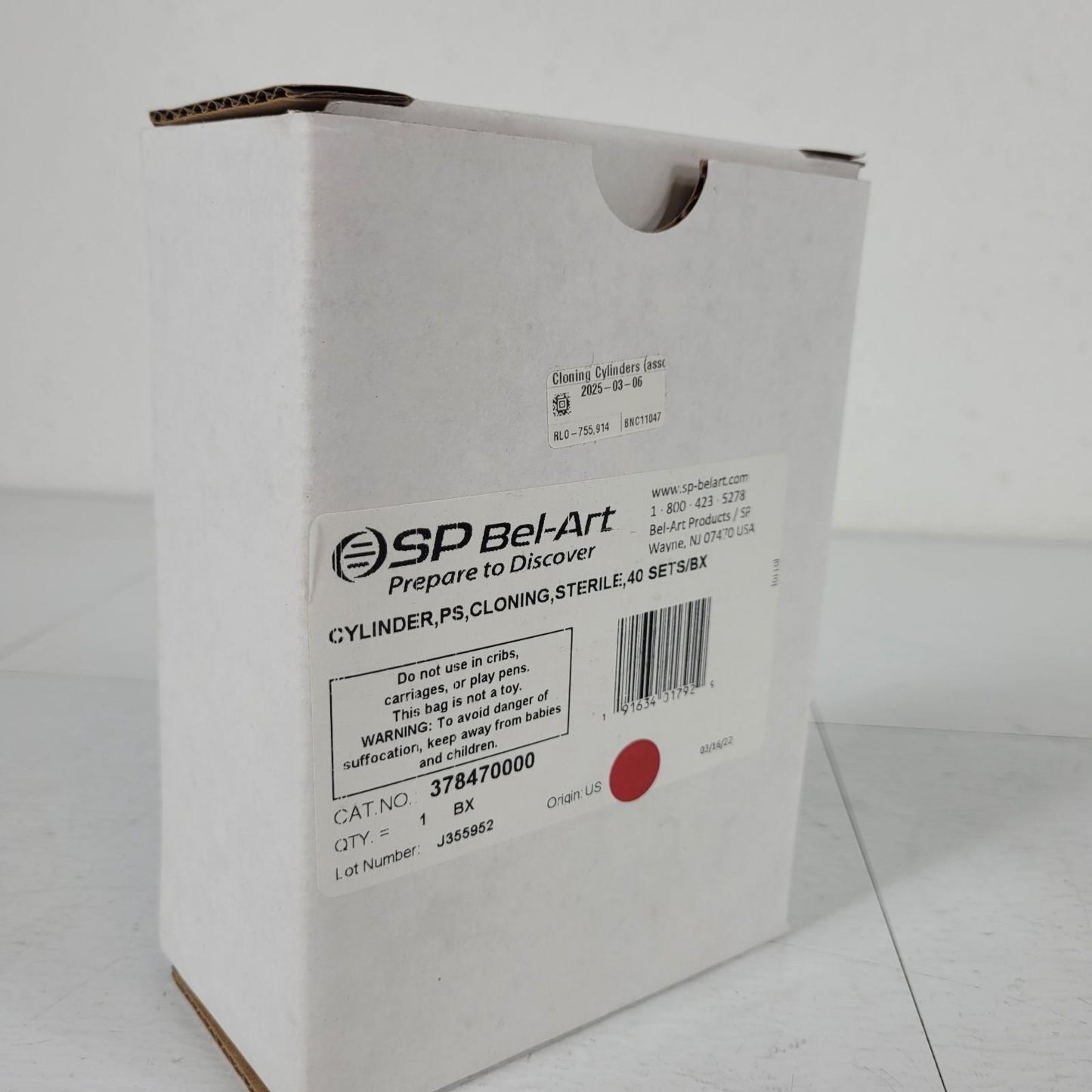 SP Bel-Art 378470000 Cloning Cylinders Sterile 40ea of 37847-0100, -0200, 0300