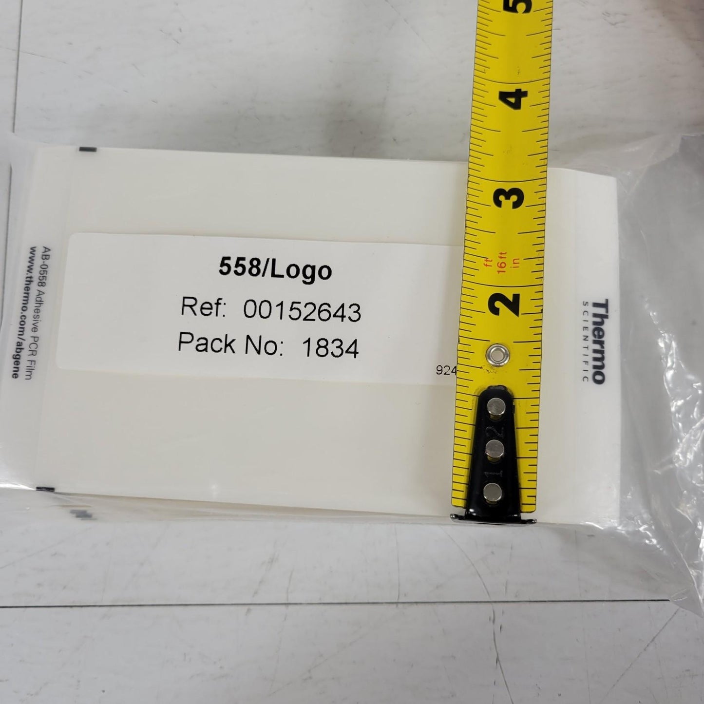 100 Pack Thermo Scientific AB-0558 Adhesive PCR Film Plate Seals