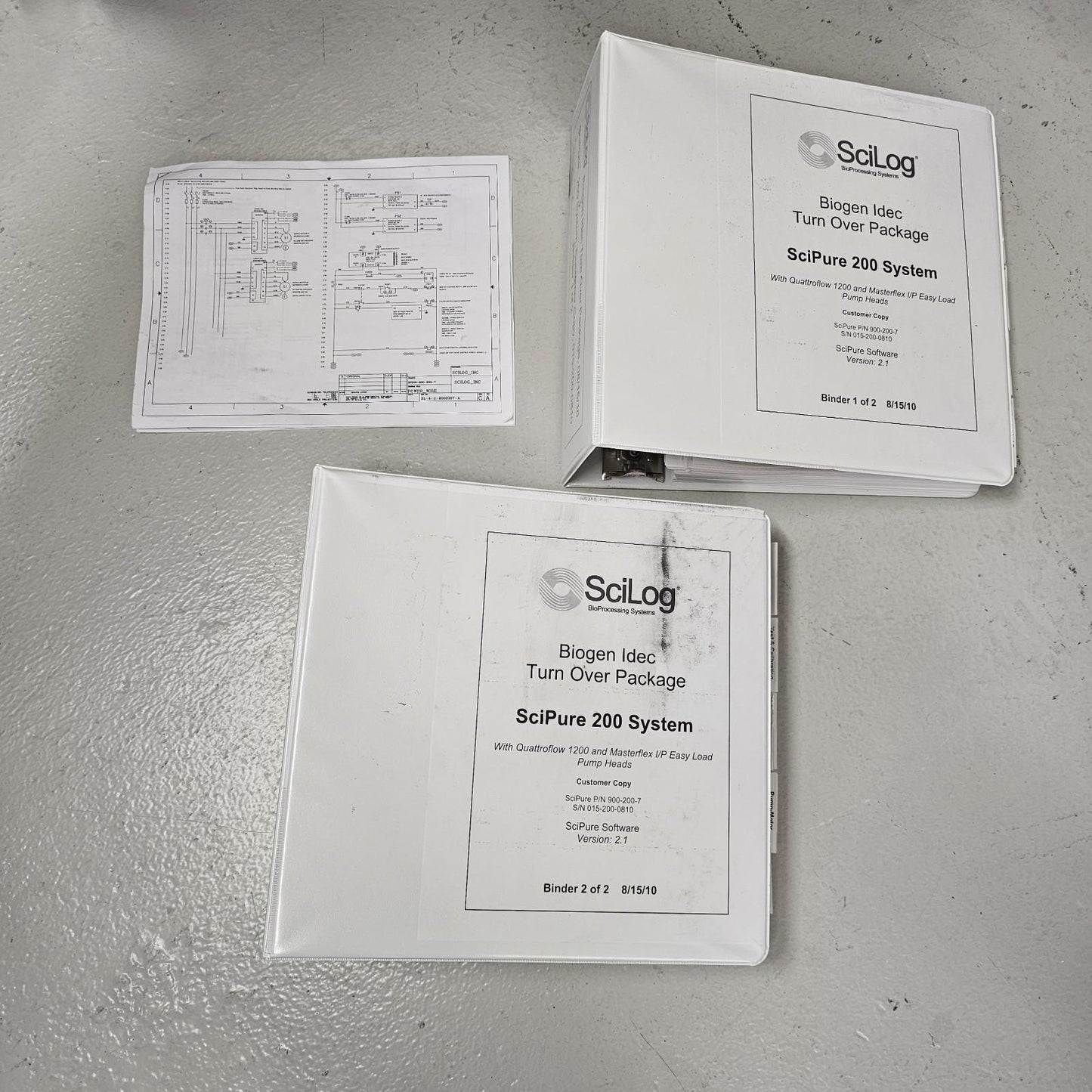 SciLog SciPure 200 Automated Single-Use TFF System NovaSep GMP QuattroFlow 2010