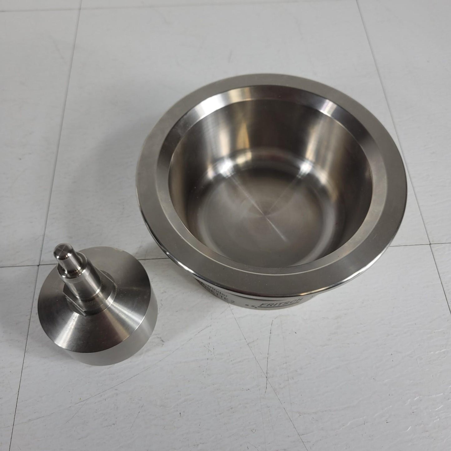 FRITSCH Grinding Set For Pulverisette 2 (SS) Mortar Bowl Pestel 46.2140.00