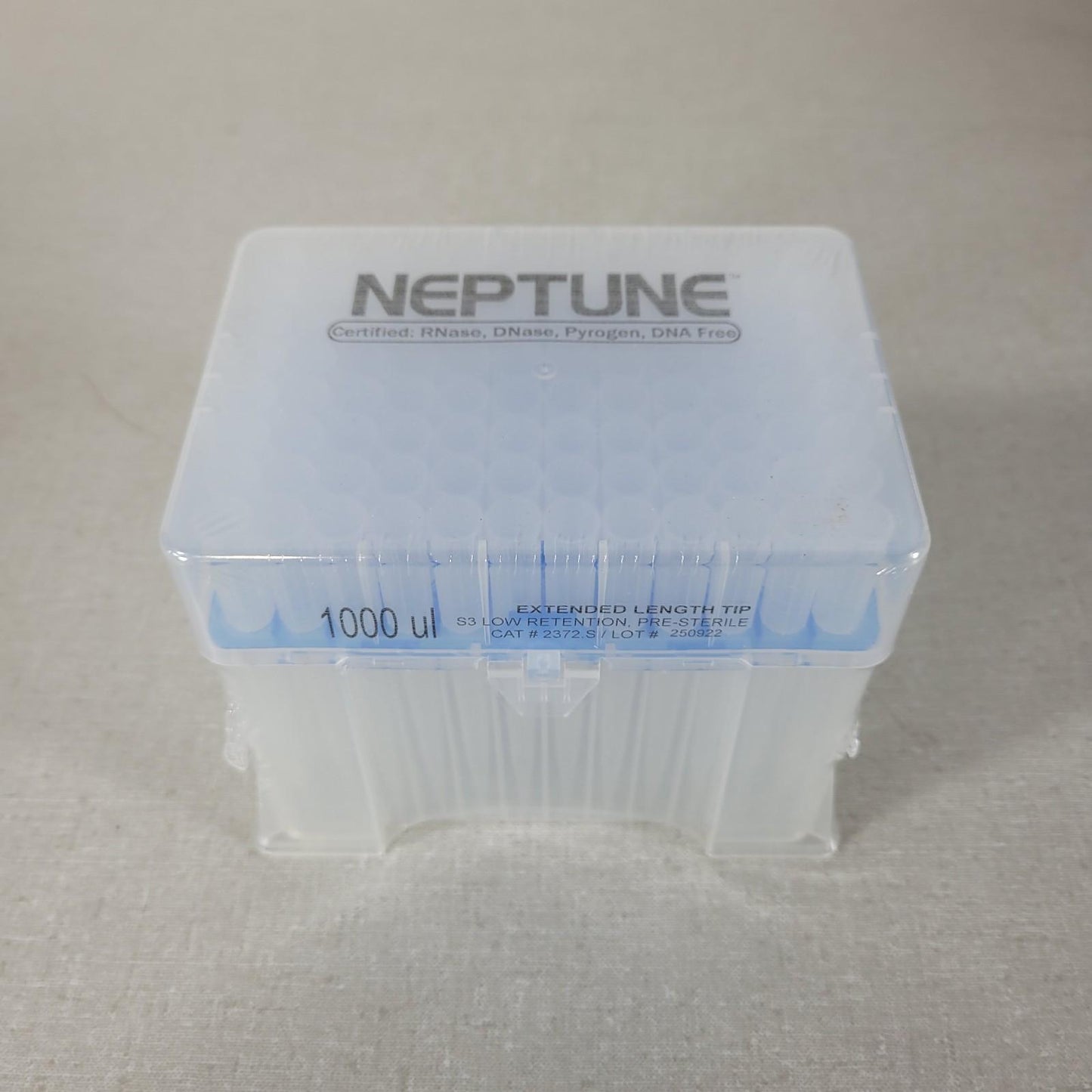 3x Racks 96 Tips Neptune 2372.S 1000uL S3 Low Retention Clean Tips Ext Length