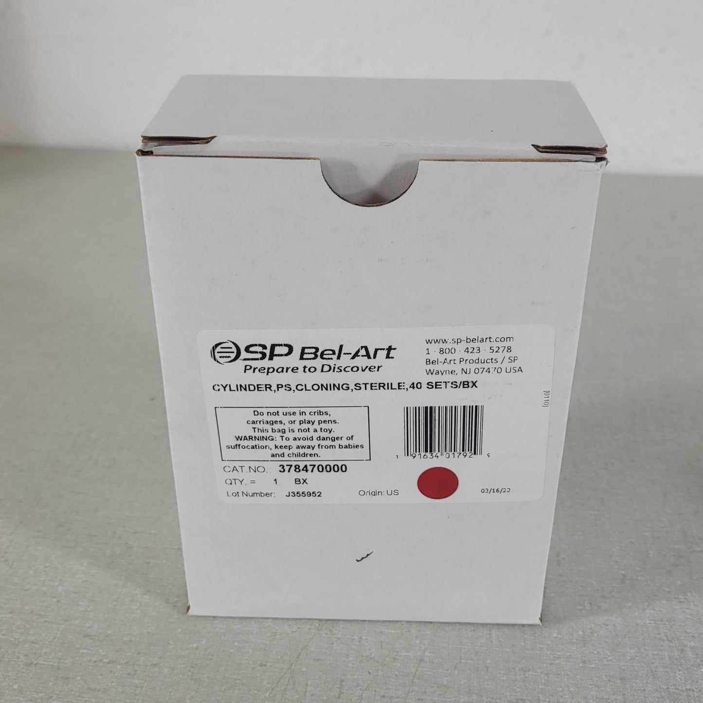 Sp Bel-Art 378470000 Cloning Cylinders Plastic Isolation Propagation 60 Total