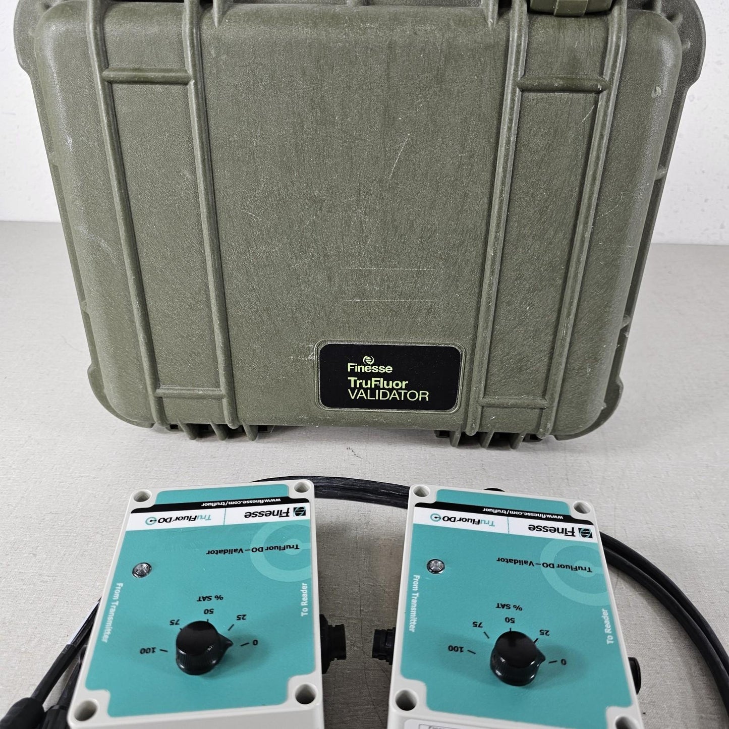 Finesse TruFluor DO Validator w/Cables Carry Case DOD-VLD Dissolved Oxygen SU