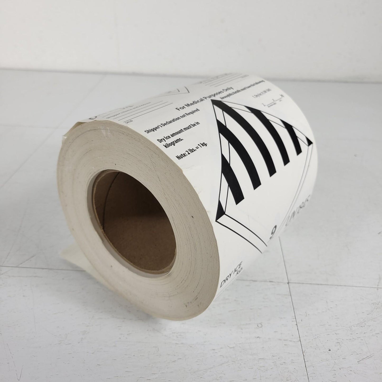 PARTIAL Uline S-2844 D.O.T. Hazard Labels Misc 9 Dry Ice 6 x 6" Permanent Adhes
