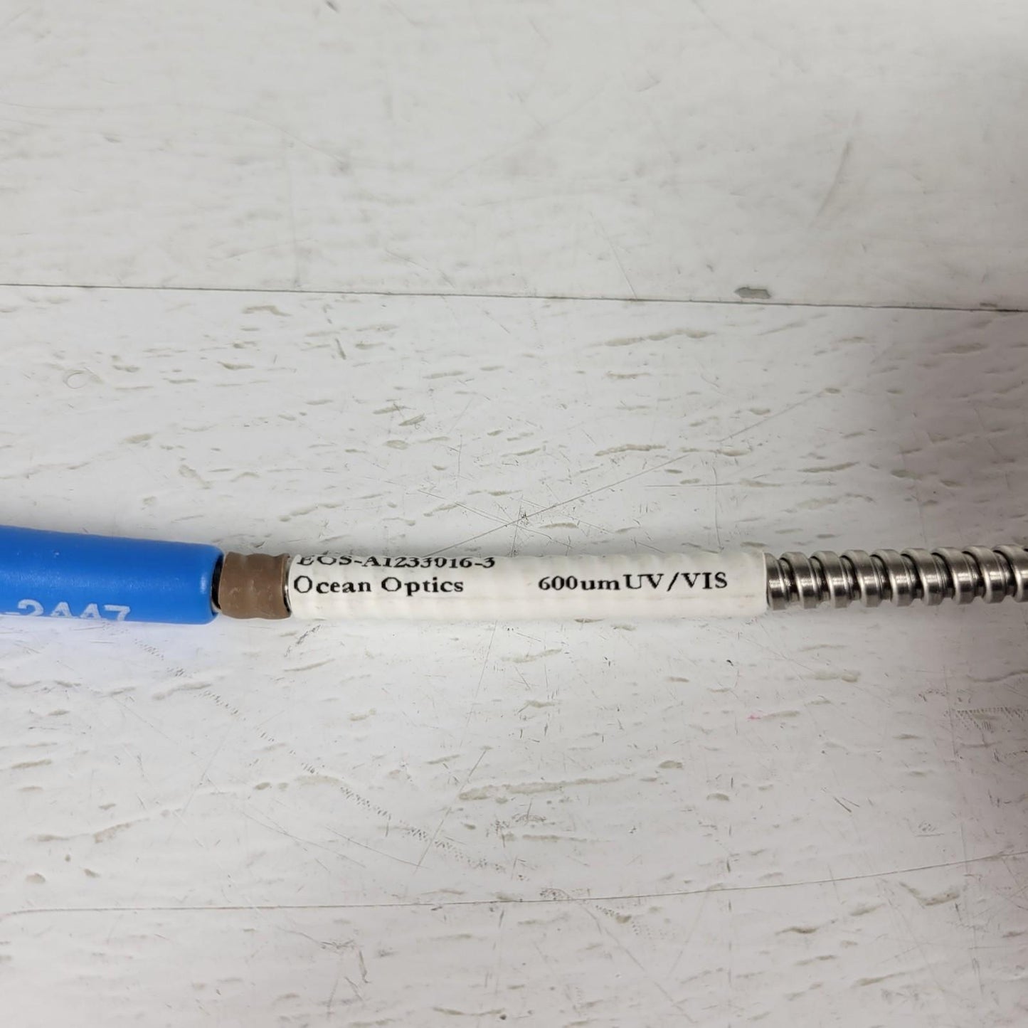 Ocean Optics Fiber Optic Cable 1m 600um UV VIS Spectrometer SMA905 Metal Shield