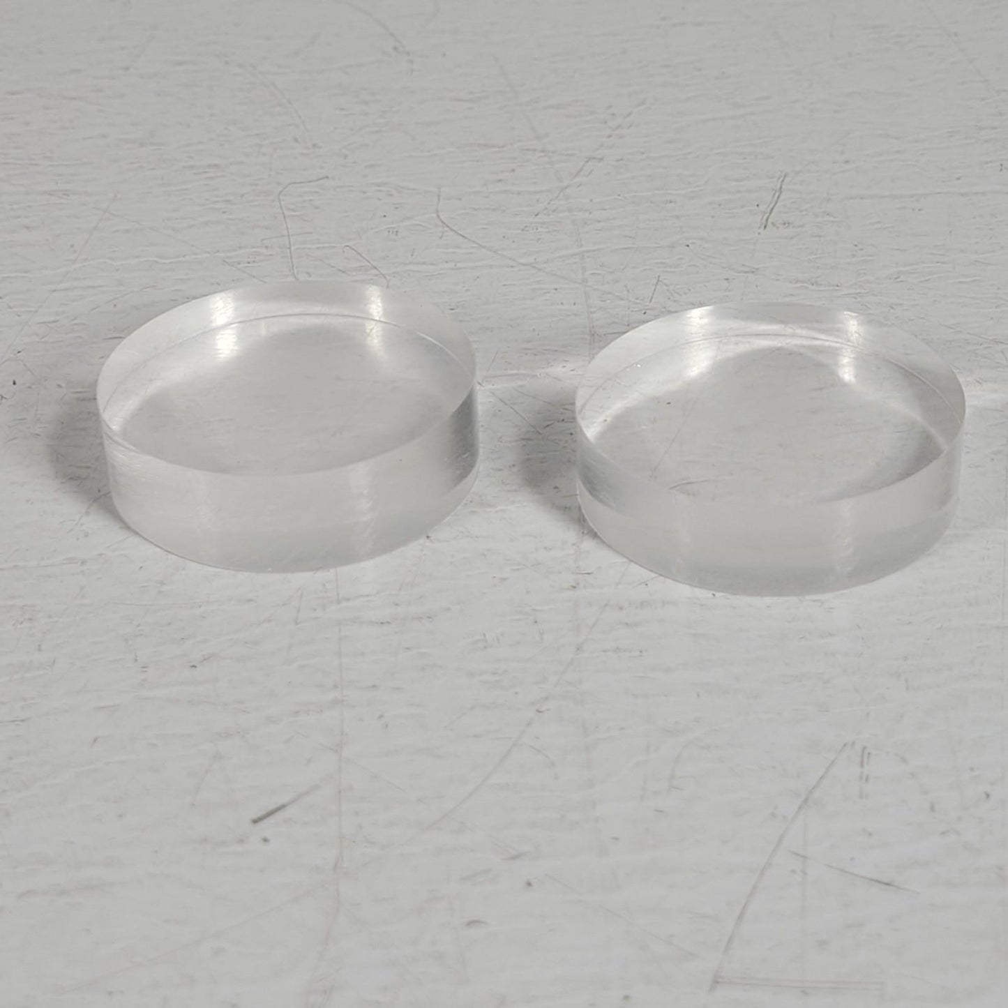 Filter Glass Support Plates - Lot Of 2 Plastic Cylinders 47mm Membrane