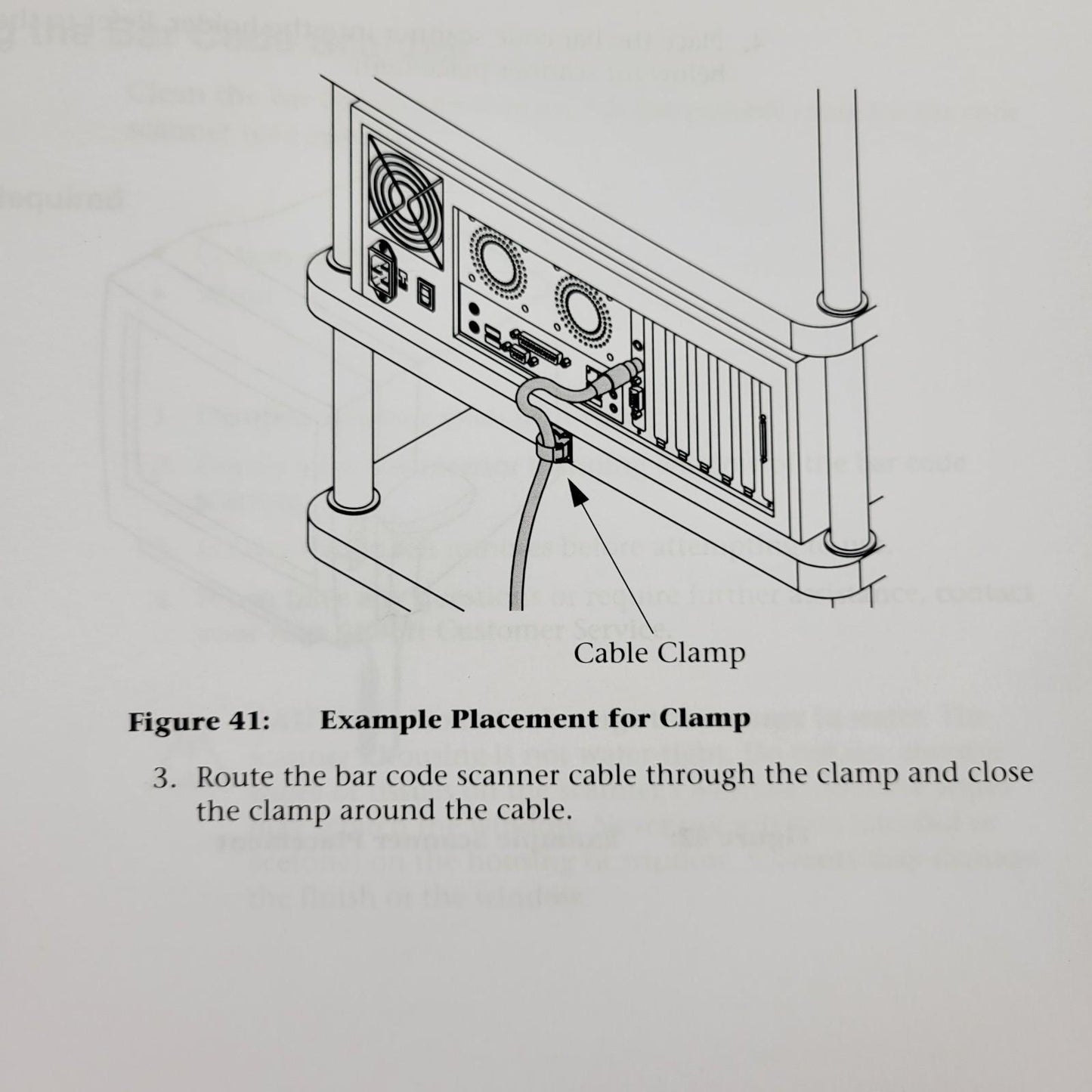 Tecan Freedom Evo 50-141010 Barcode Scanner Hook Mounting Tape and Cable Clips