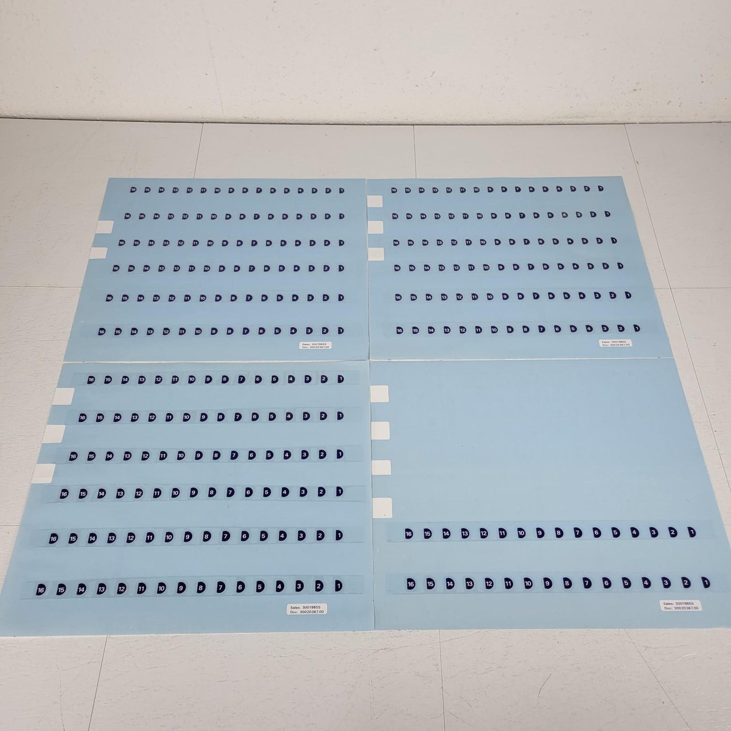 Tecan Freedom Evo M2000SP Sample Rack Label Kit 30019855 Assorted Vessel Deck