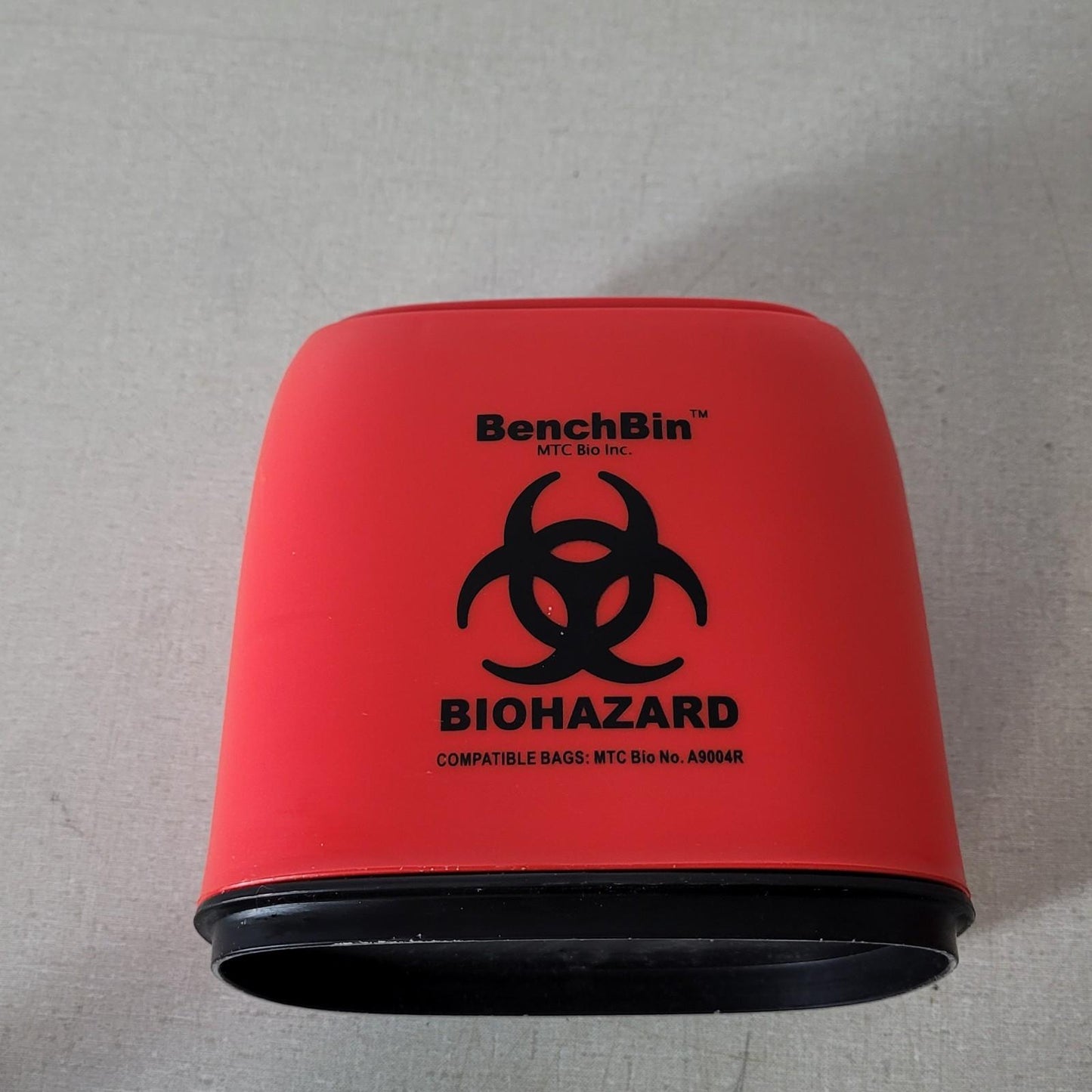 MTC Bio BenchBin A9004R Benchtop Biohazard Bin Personal Waste Container