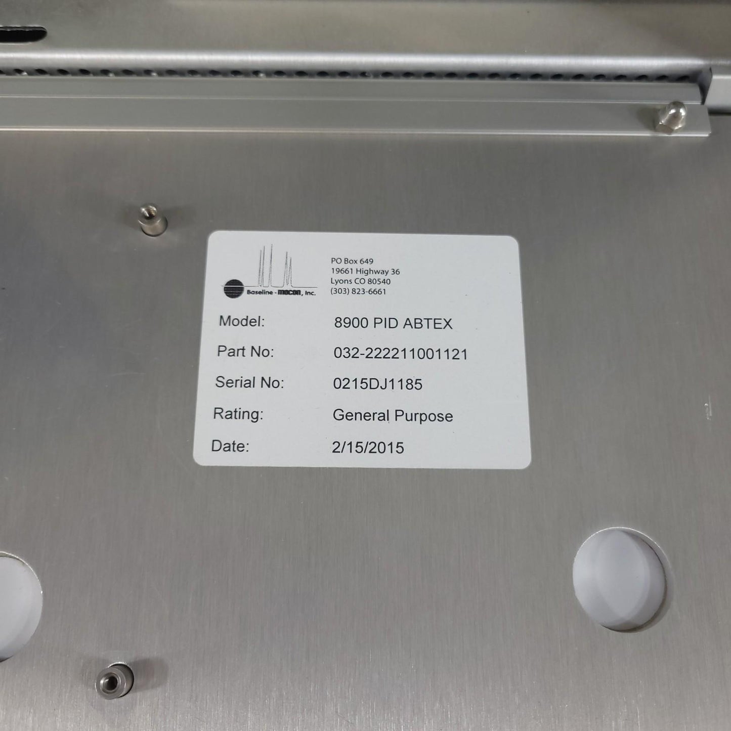 Baseline MOCON 8900 PID BevAlert ABTEX CO2 Gas Chromatograph GC