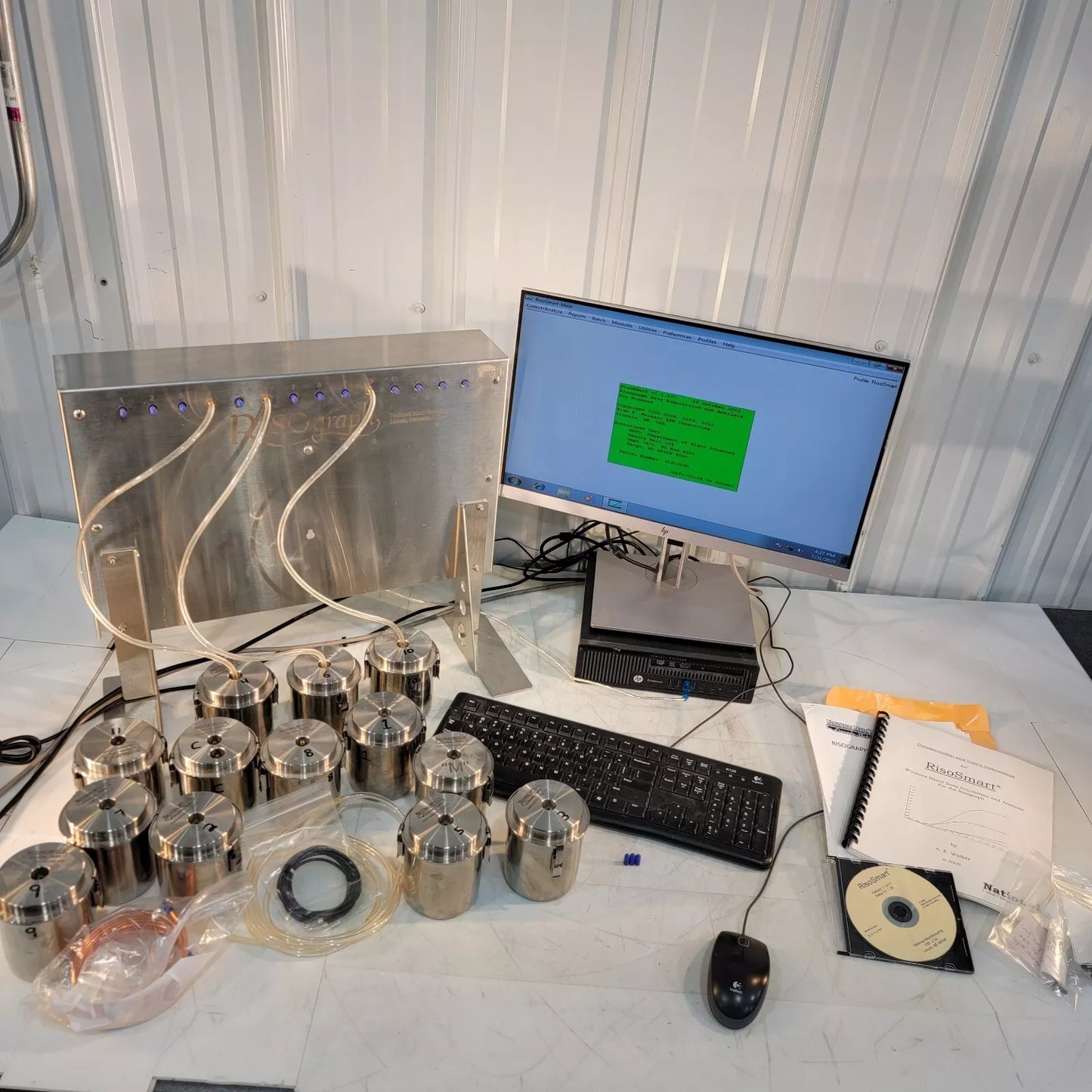 National Manufacturing Risograph Yeast Solution Absorbance Meter System w/ Acces
