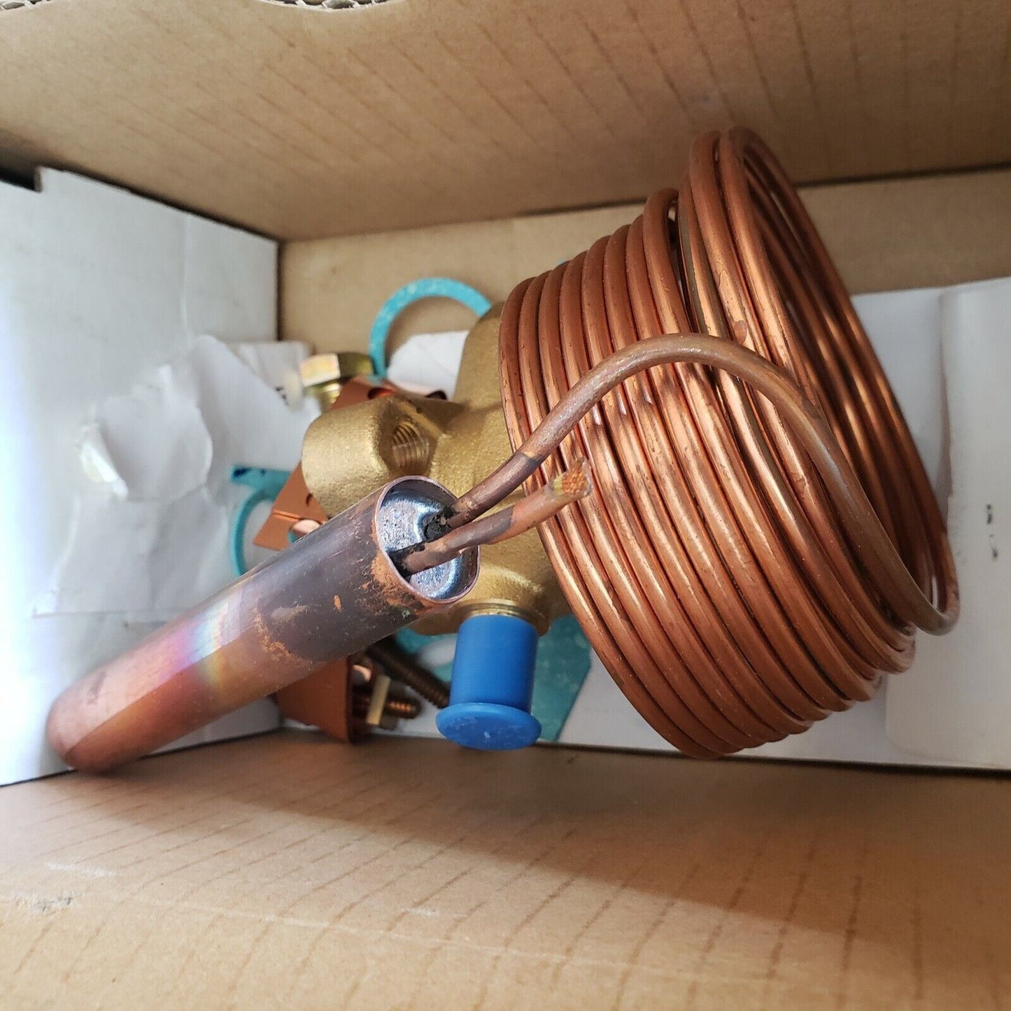 Emerson XB-1019 HZ-2B Thermal Expansion Valve 1/4" Flare Thermostatic 5' Tube