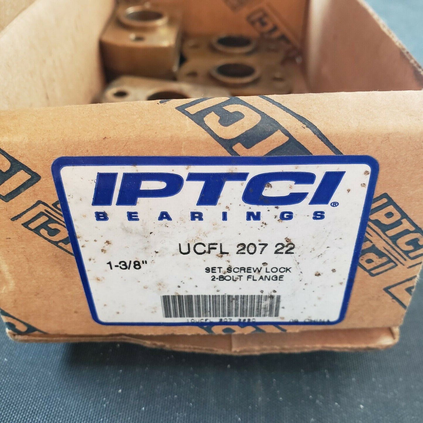 IPTCI UCFL 207 22 Two Bolt Flange Bearing Mounts 1-3/8" Width Pack of 7