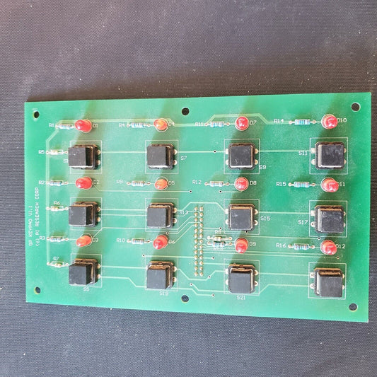 GP Keypad LED Button Array Development Board 3x4 12 LED Buttons PI Research Corp