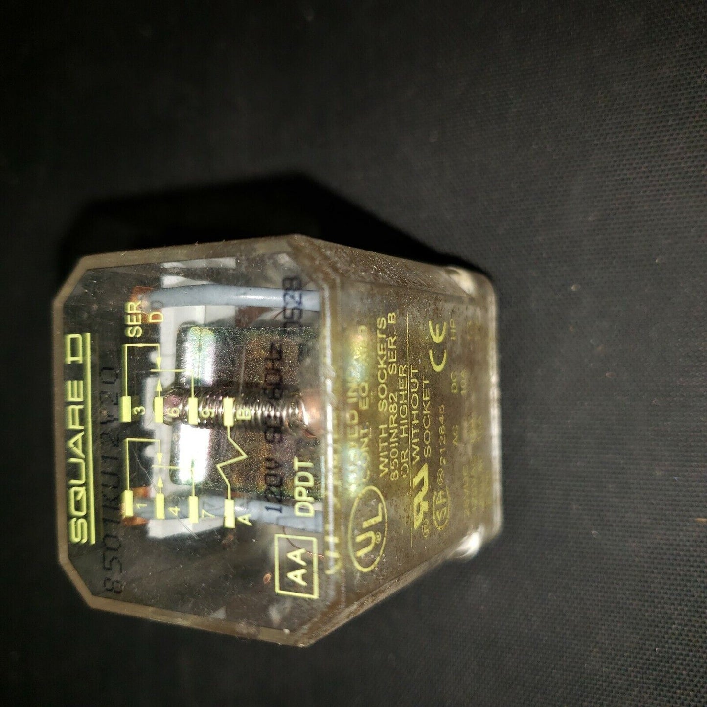 Square D 8501KU12V20 Plug In General Purpose Relay