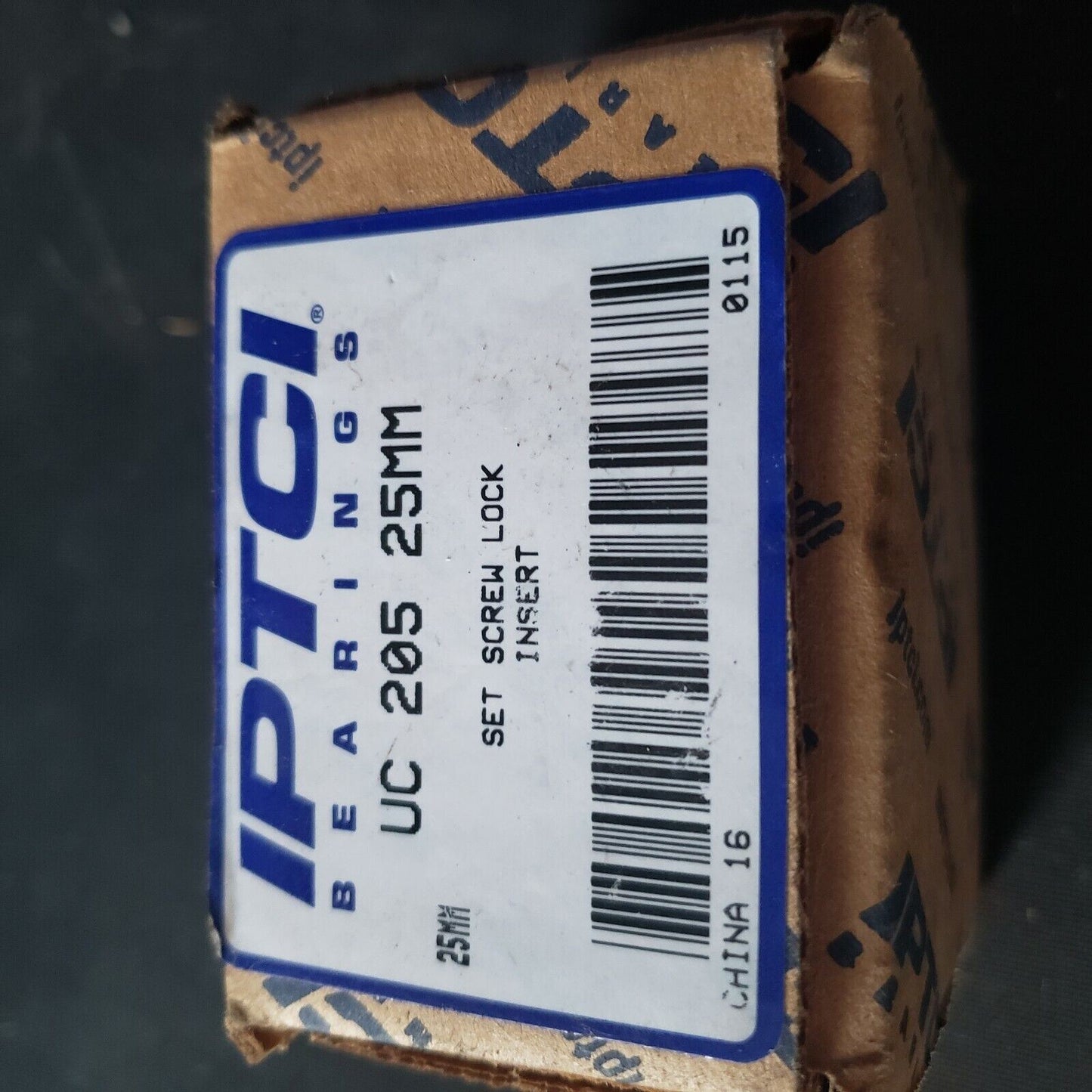 IPTCI UC 205 25MM Bearing Insert Set Screw Lock