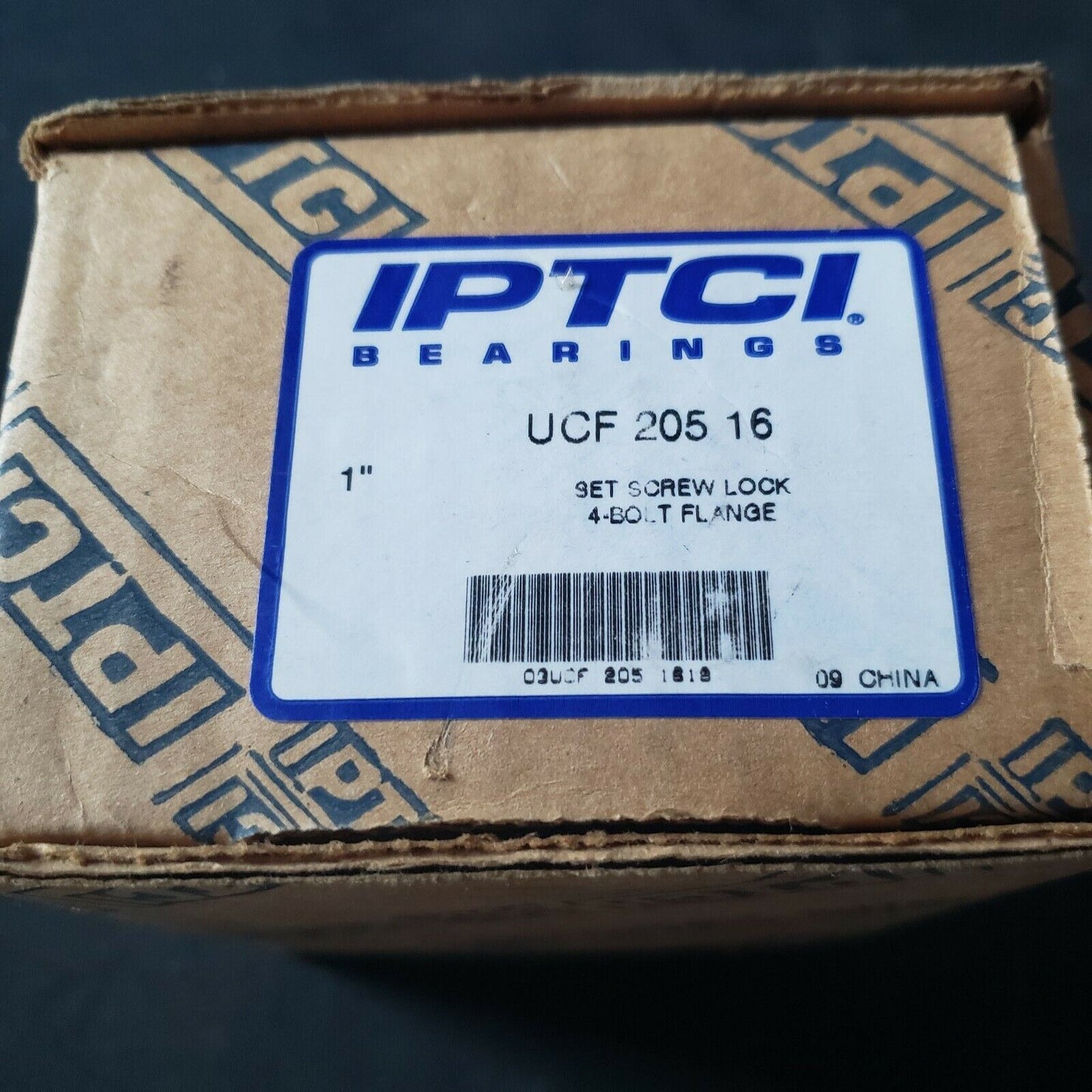 IPTCI UCF 205 16 1" Bore 4-Bolt Flange Bearing Mounted