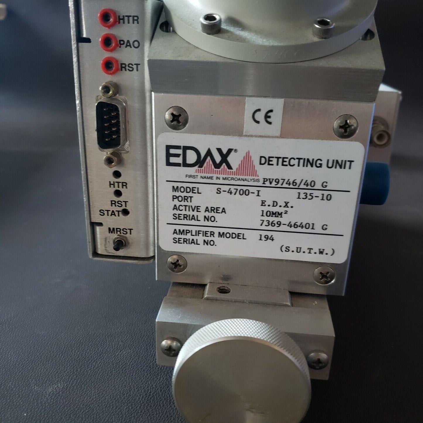 *Read* EDAX S-4700-I 135-10 EDX 10MM^2 For SEM with Amplifier and Accessories