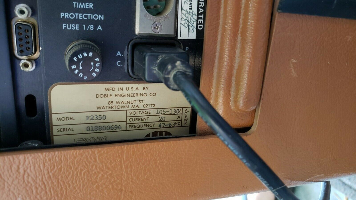 Doble High Power Test Instrument F2350 Test System
