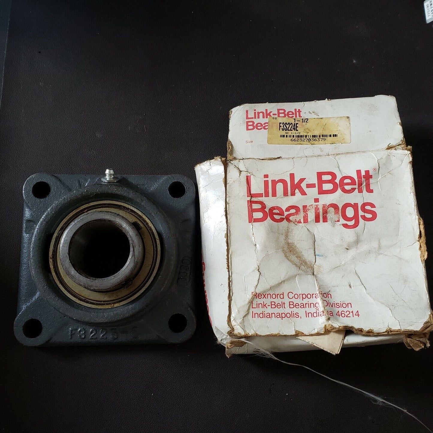 Rexnord F3S224E 1-1/2" SC Link-Belt Flange Bearing