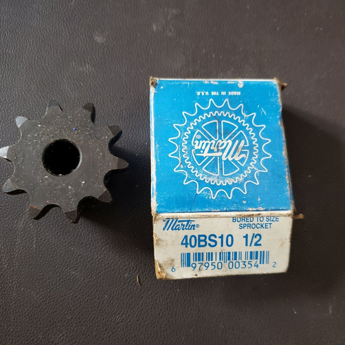 LOT OF 2 Martin 40BS10 Sprocket 1/2" Bore x 10-Teeth for 40-1 Chain