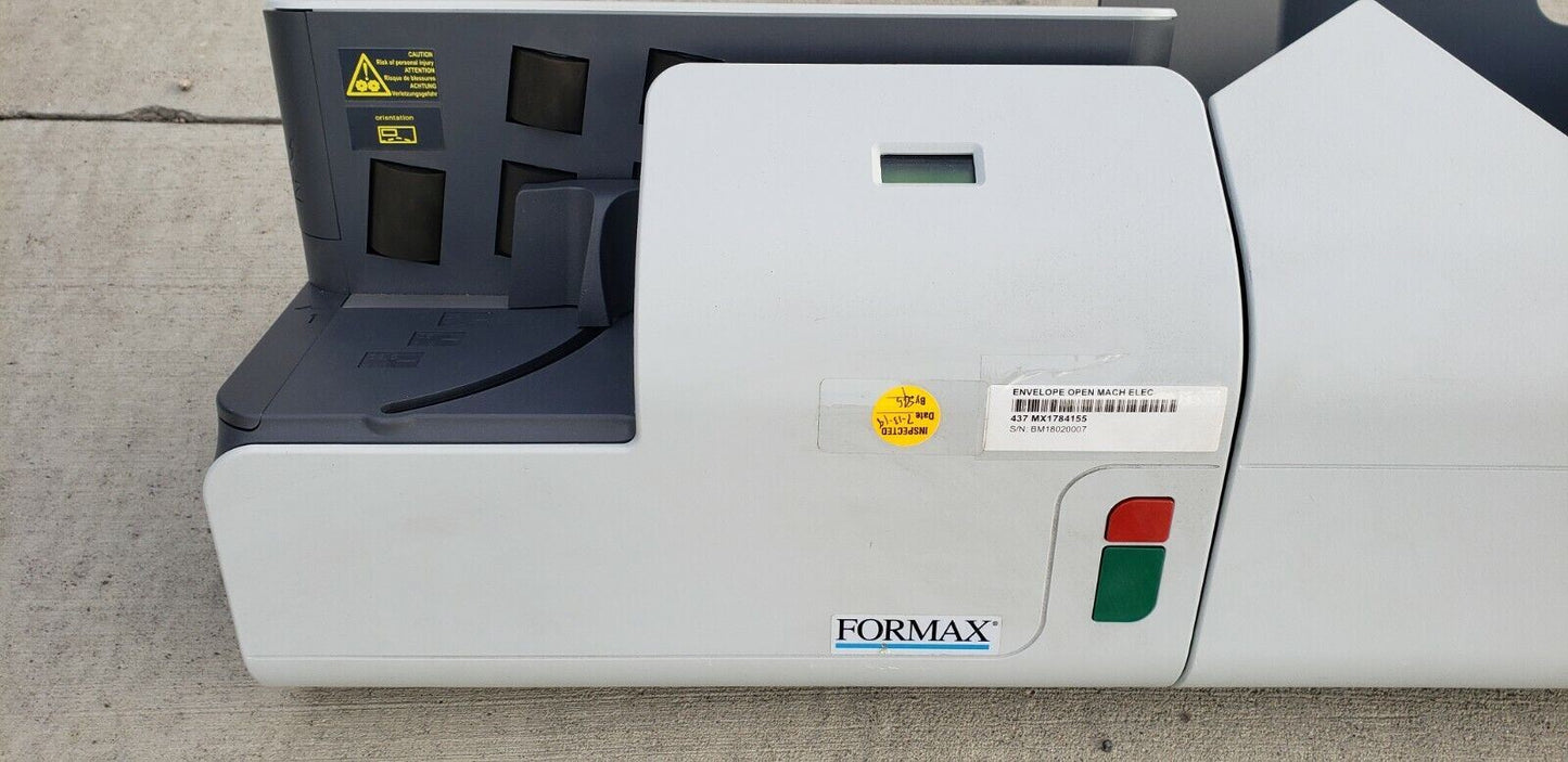 Formax Envelope Opener A0002360 TESTED Works with Tray