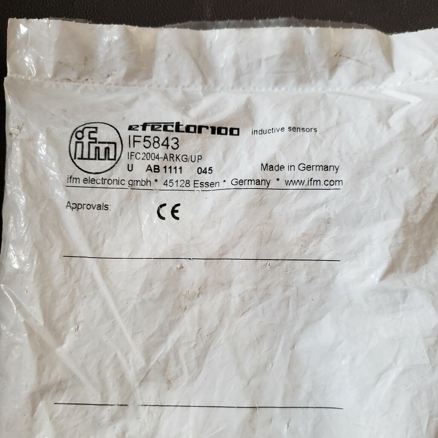 IFM IF5843 Inductive Proximity Switch Sensor