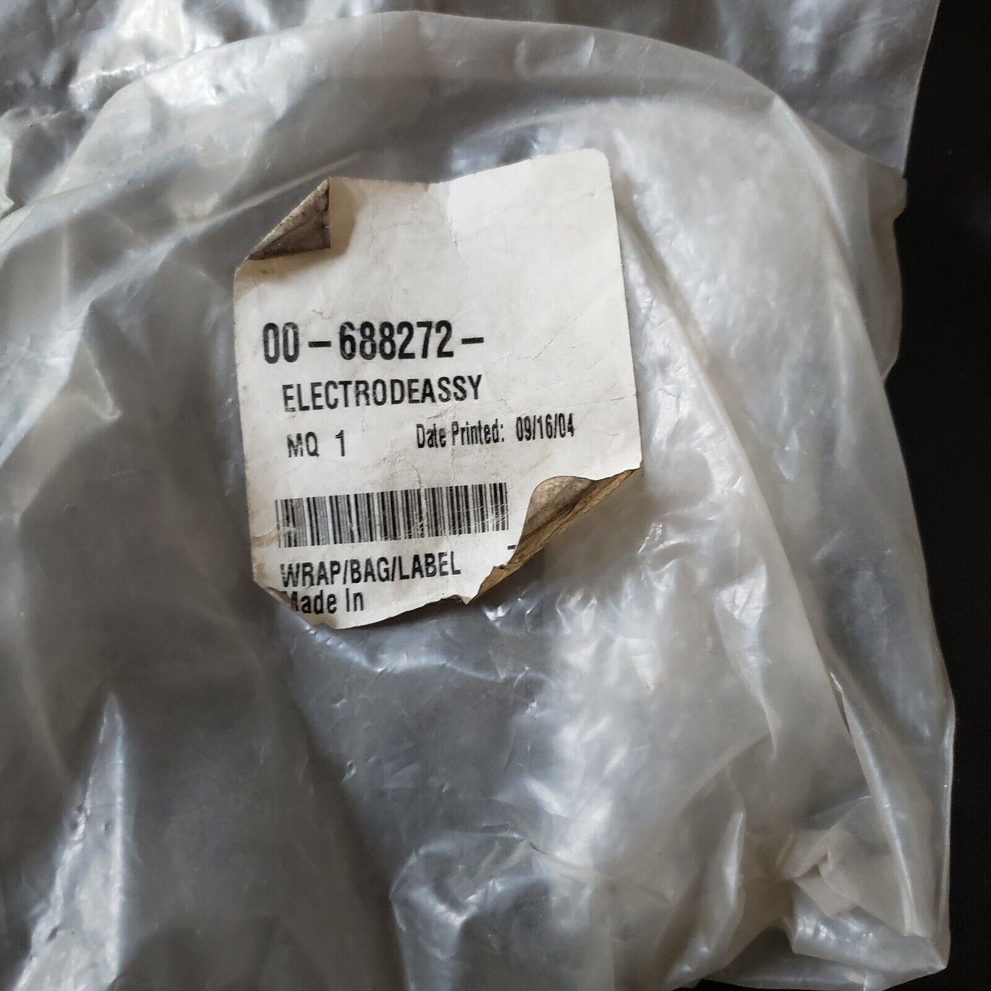 Hobart 00 688272 Electrode Assembly new still sealed and bubble wrapped