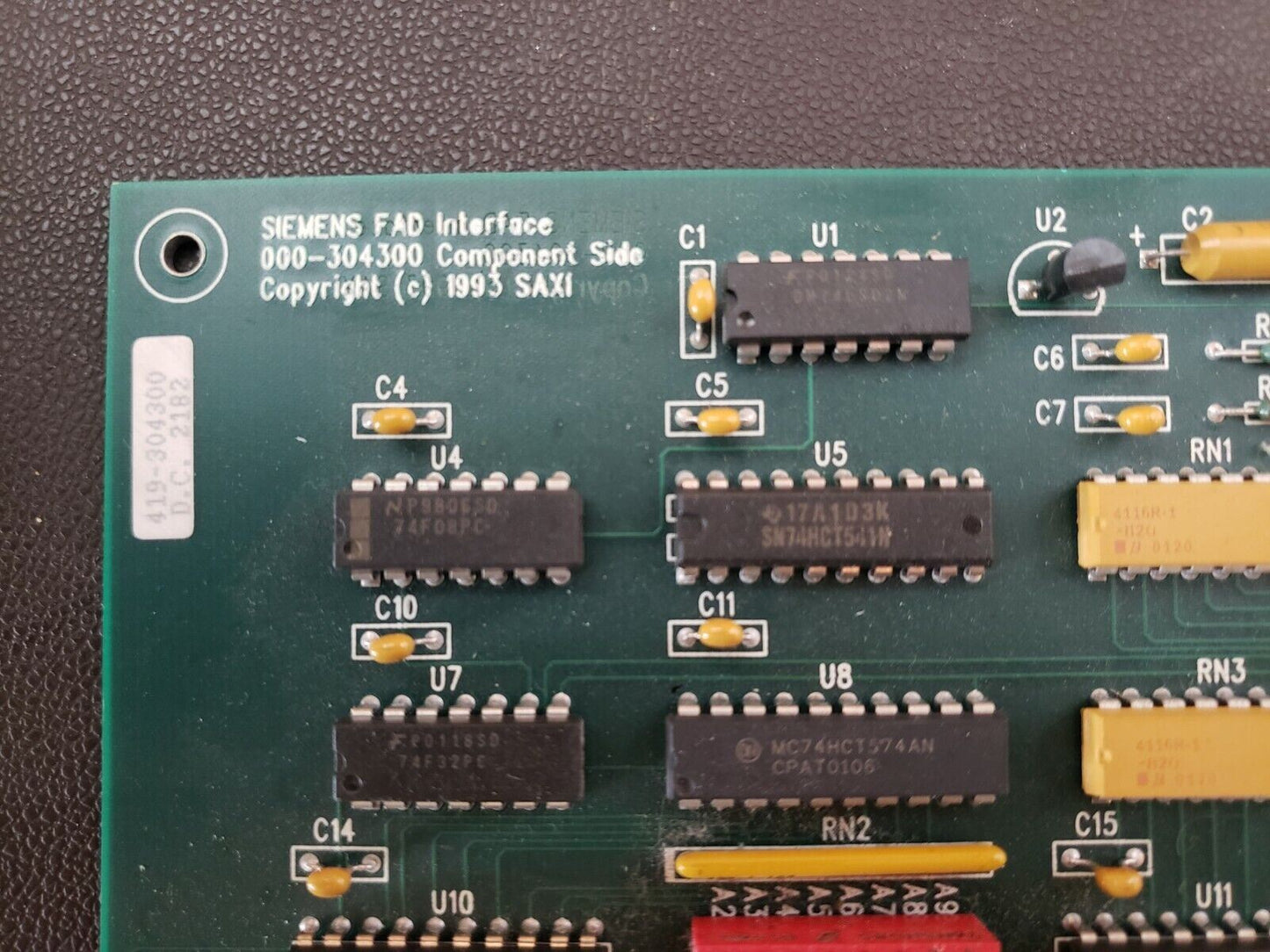 Siemens FAD Interface 000-304300 419-304300 Circuit Board