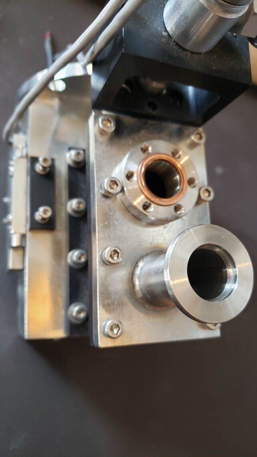 UHV Custom High Vacuum Chamber with Pneumatic Valve 7-port