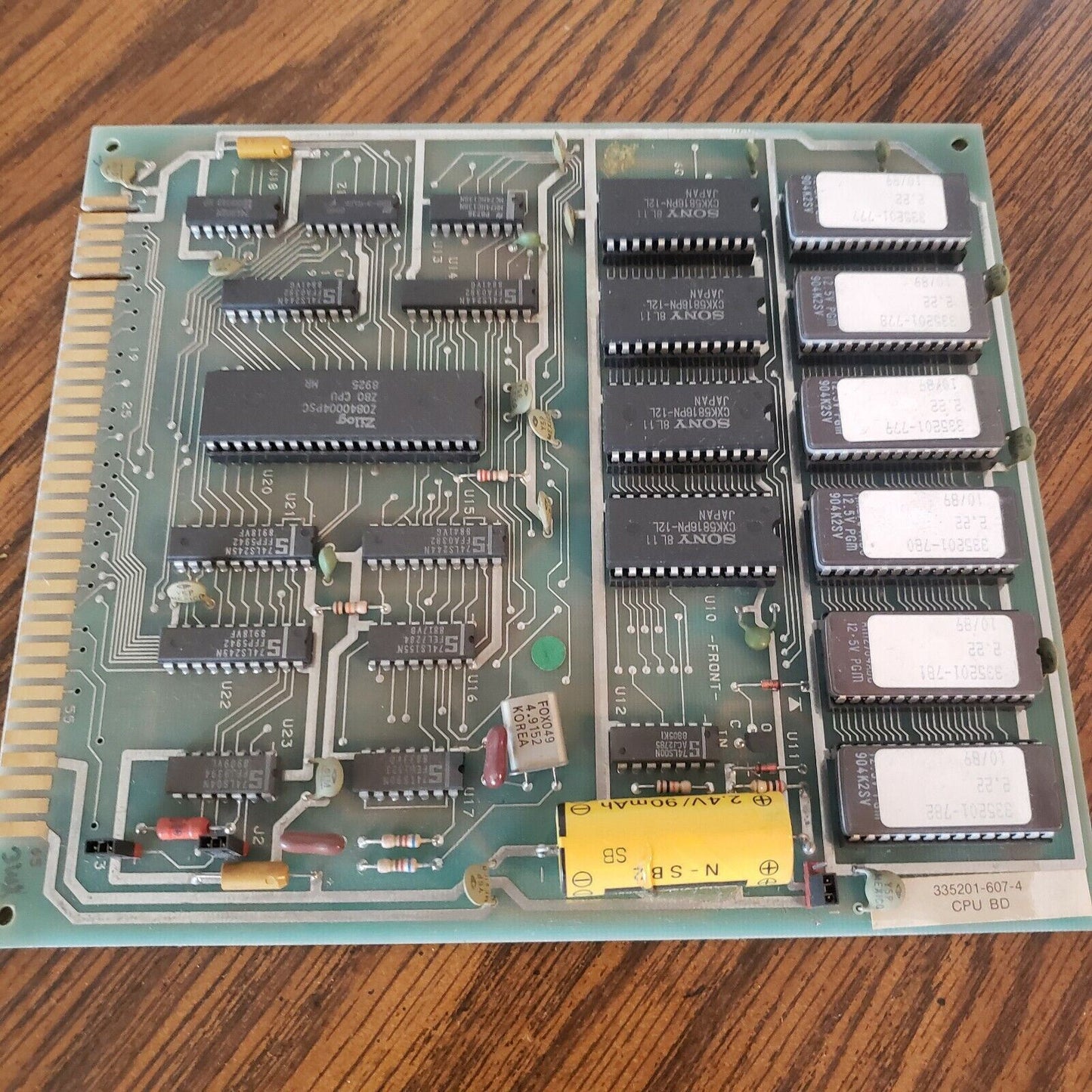 Vintage Milton Roy Spectronic 1001 CPU Main Logic Board 335201-607-4