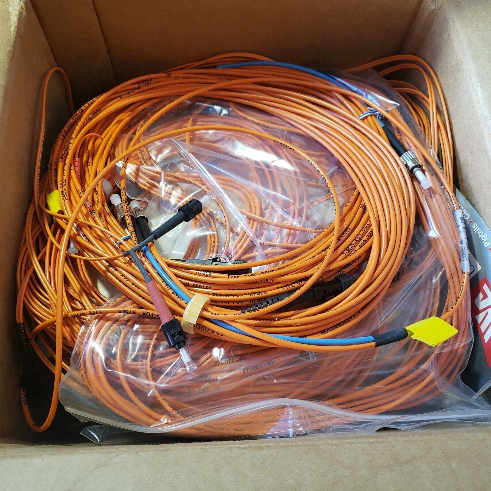 LARGE LOT Optical Cable Corporation Fiber Optic Cables Various Connect