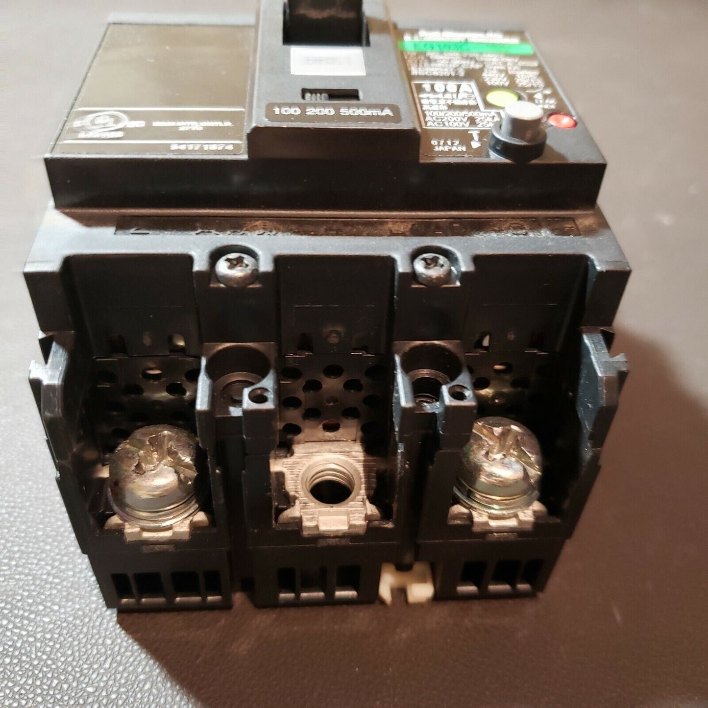 Fuji EG103C 100A 3P Leakage Circuit Breaker
