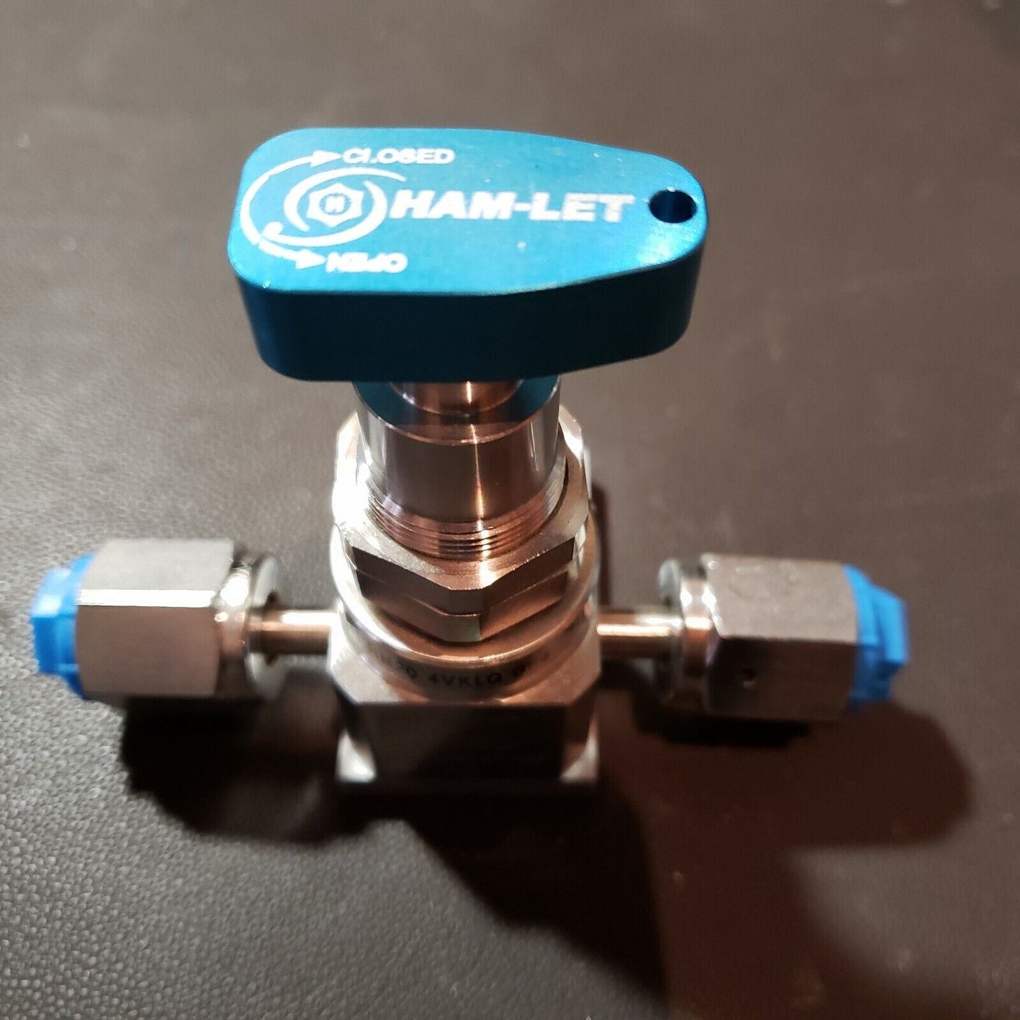 HAM-LET 324-0103 UCV HM20 4VKLQ GF4 Valve TESTED 300 PSI 1/4" VCR 316L