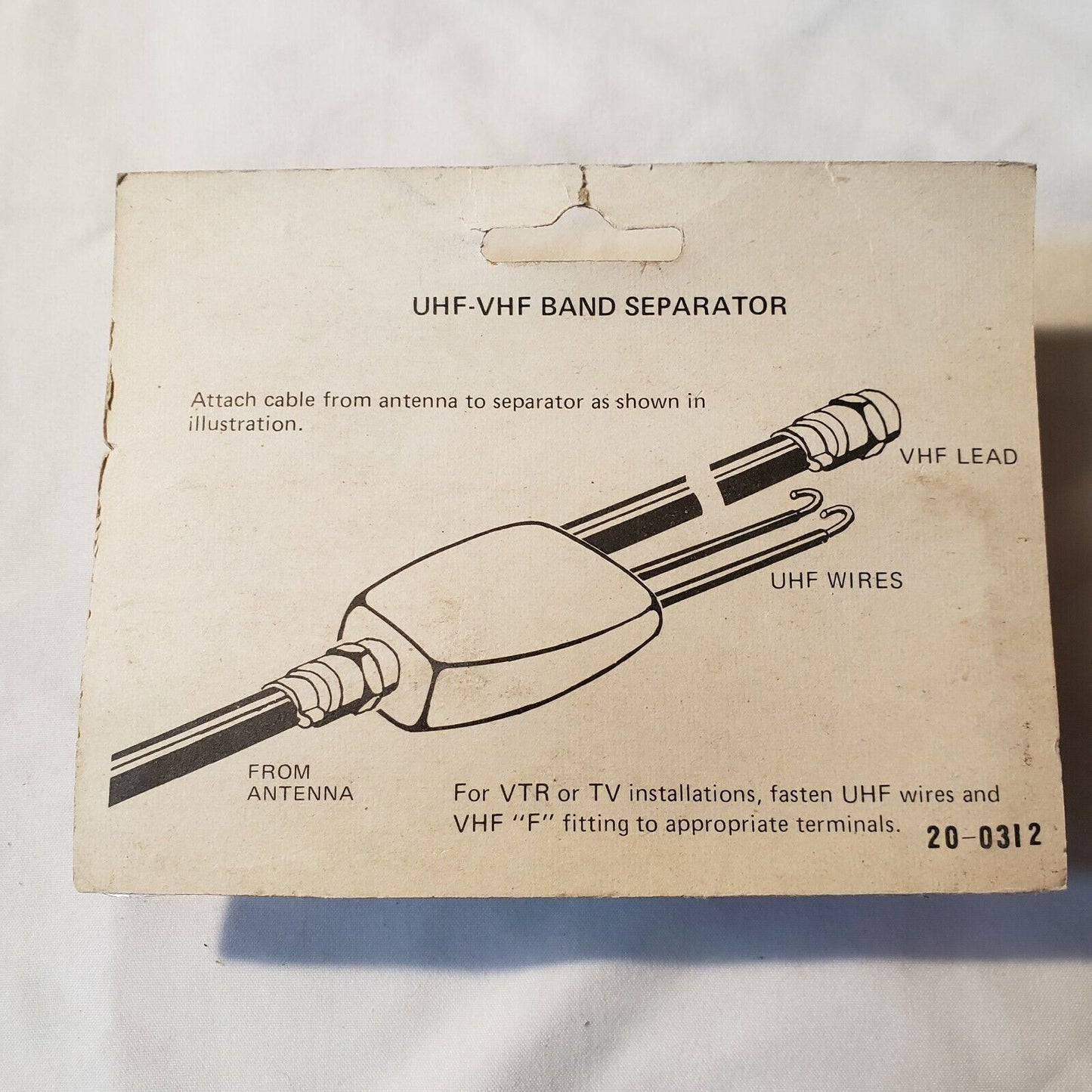 Vintage Channel Master VCR/TV Band Separator 7287 UHF/VHF Vintage