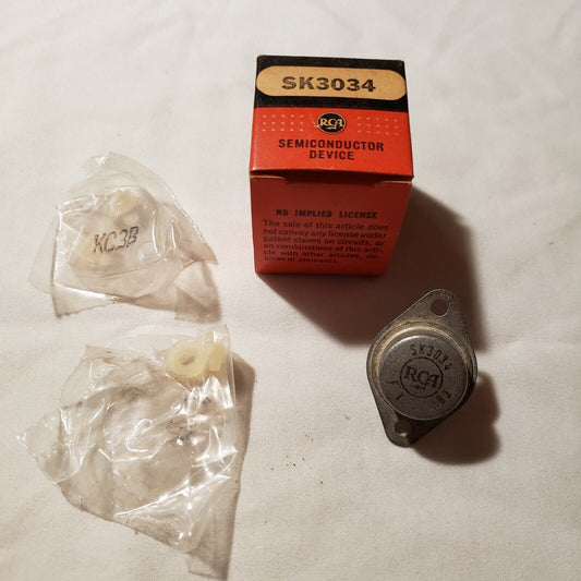 Vintage RCA SK3034 PNP Germanium Power Transistor 2-pin with Extras