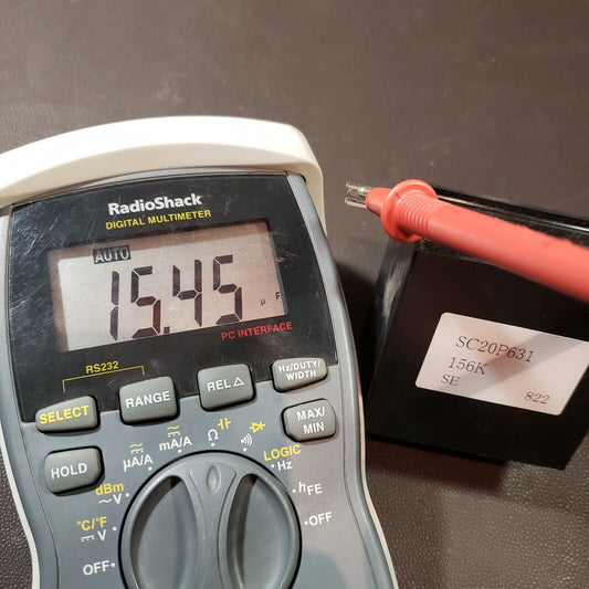 SC20P631 156K SE 822 Capacitor 15.5 uF Microfarad AC EMI Line Cap Tested