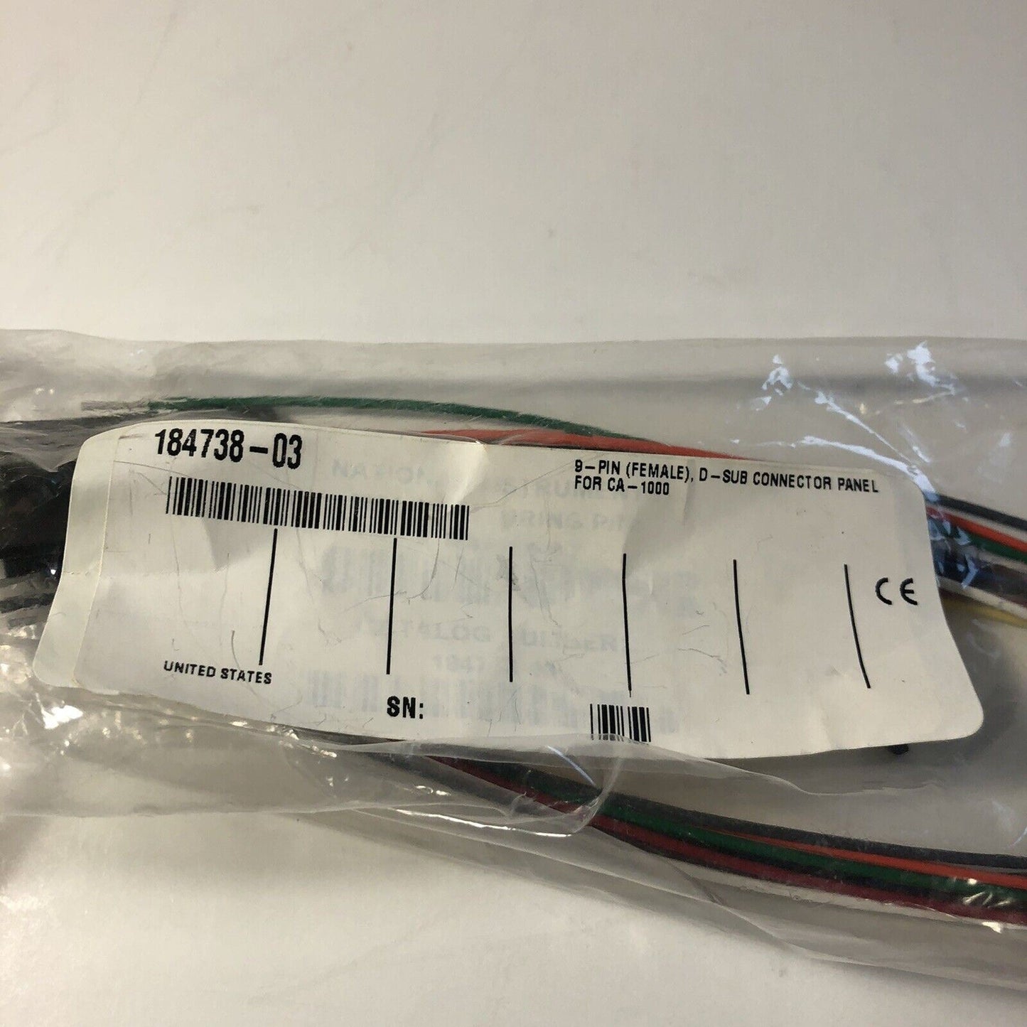 NI National Instruments 9-Pin (Female) D-SUB Connector Panel Jack for CA-1000