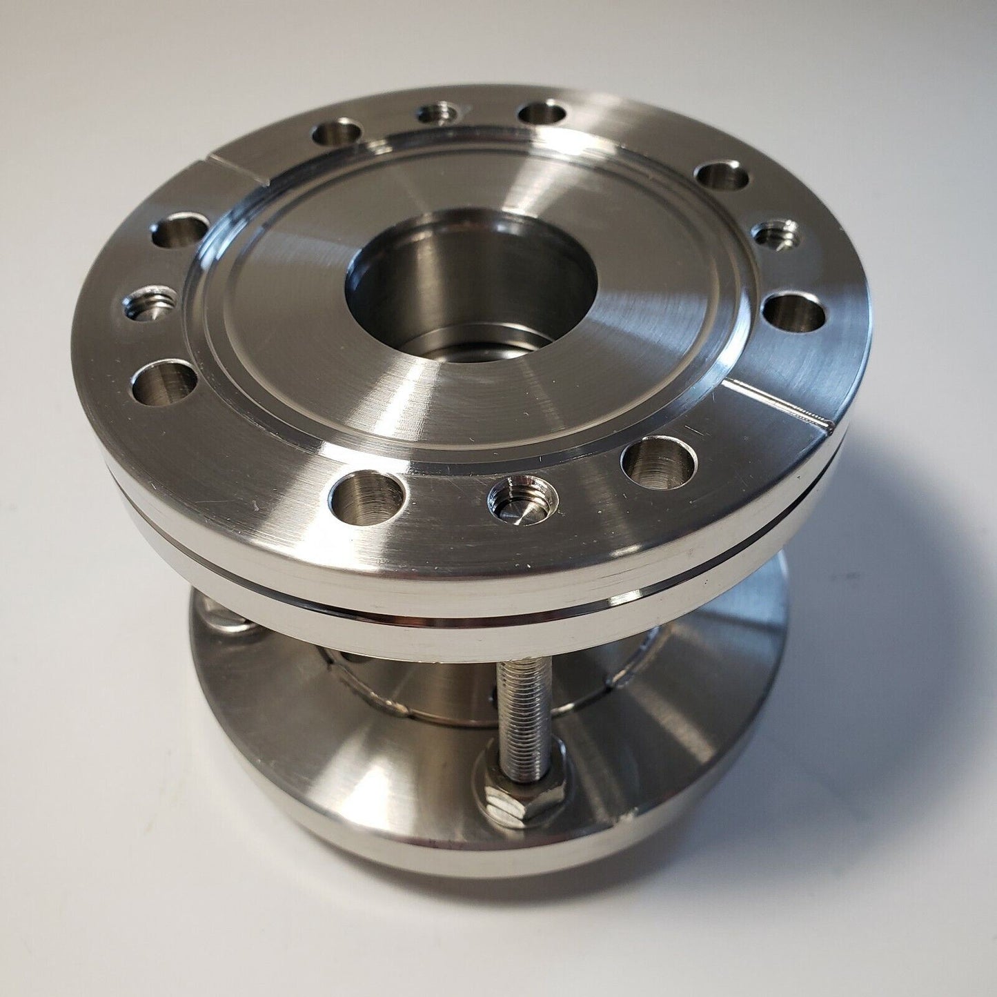 High Precision Length Vacuum Bellows Adapter CF 4.5" To CF 2.75" Conflat Flanges