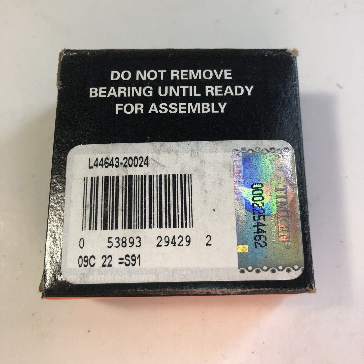 Lot of 2 Timken L44643-20024 Tapered Roller Bearings