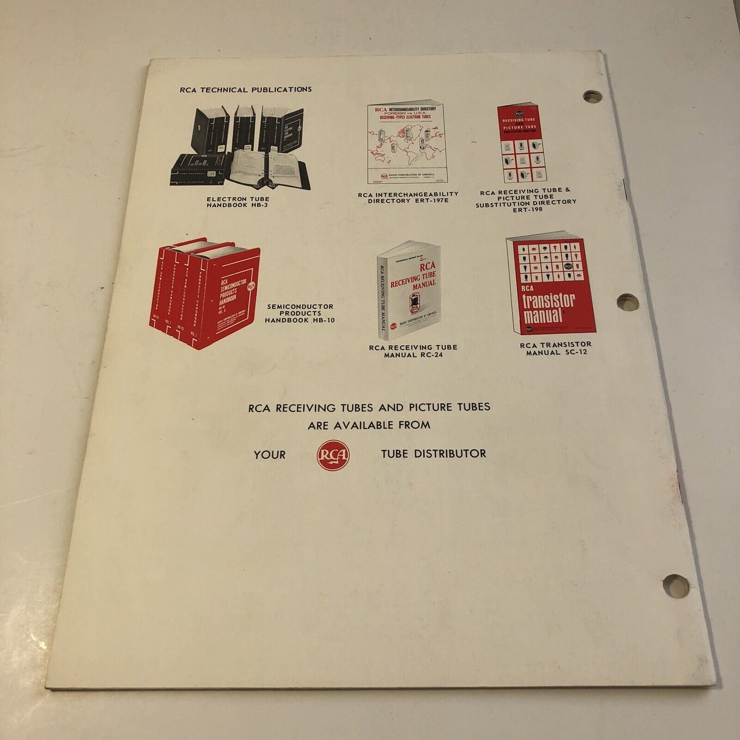 Vintage RCA Receiving & Picture Tubes 1965 Radio Corporation Of America