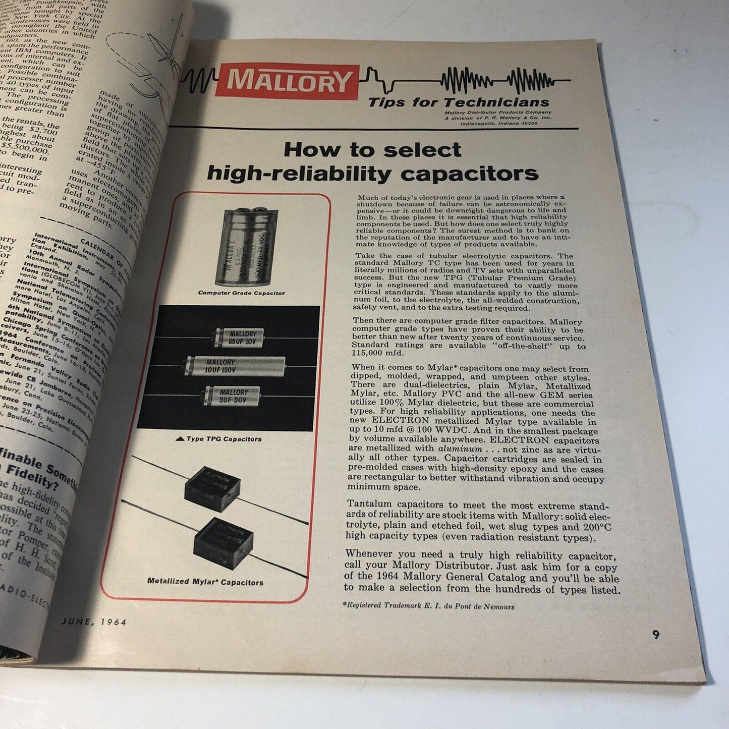 June 1964 Radio-Electronics Magazine Vol XXXV No. 6 Grensback Publications