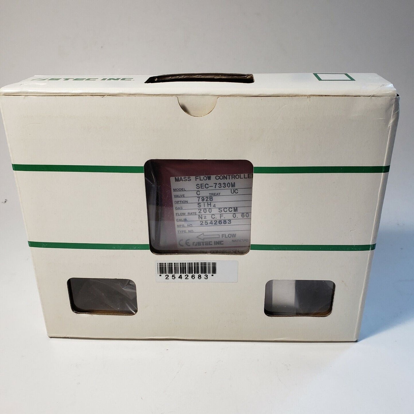 STEC Horiba MFC SEC-7330M Mass Flow Controller SiH4 Silane Gas 200 SCCM Serial