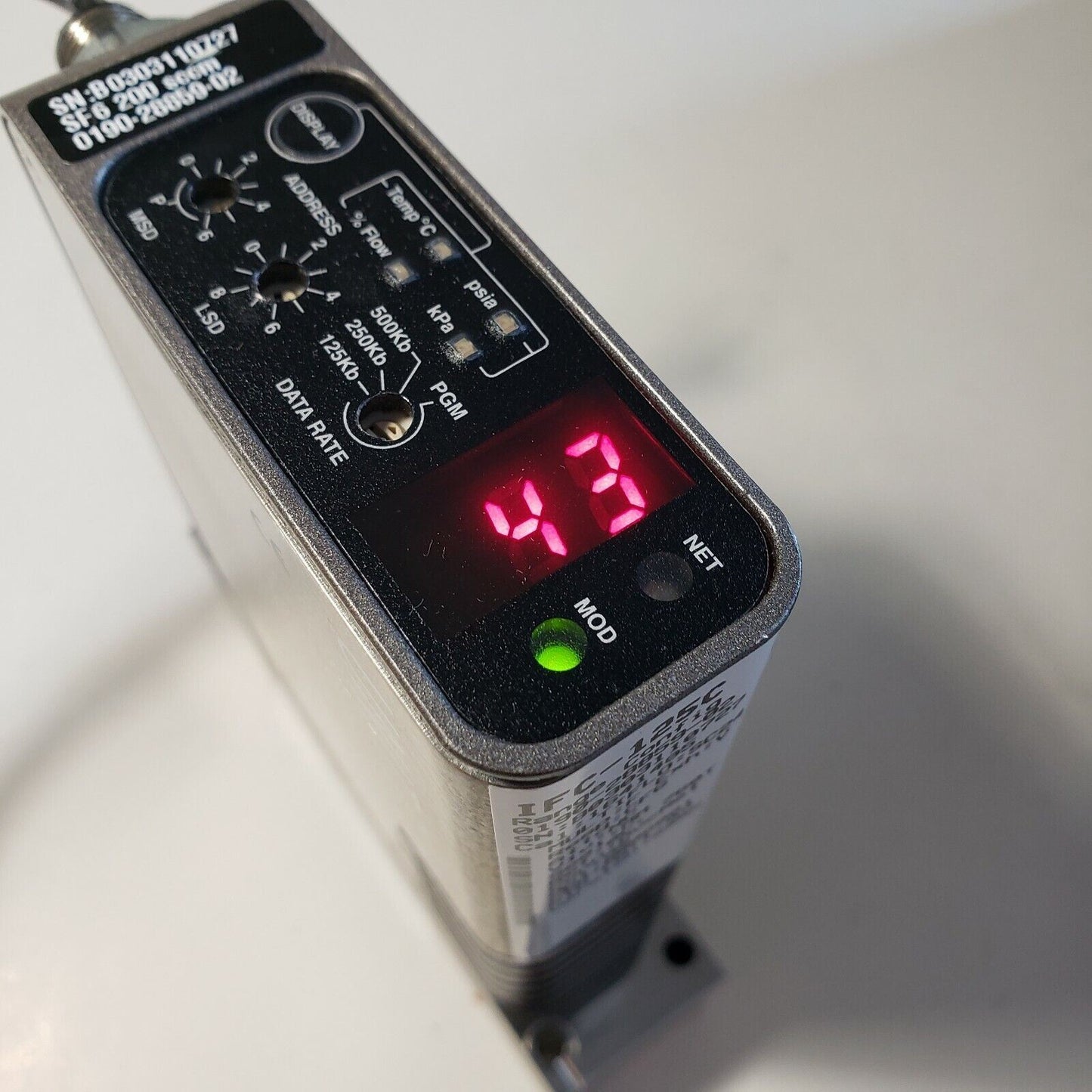 Celerity Unit 125 IFC-125 SF6 200SCCM MFC Mass Flow Controller DeviceNet TESTED
